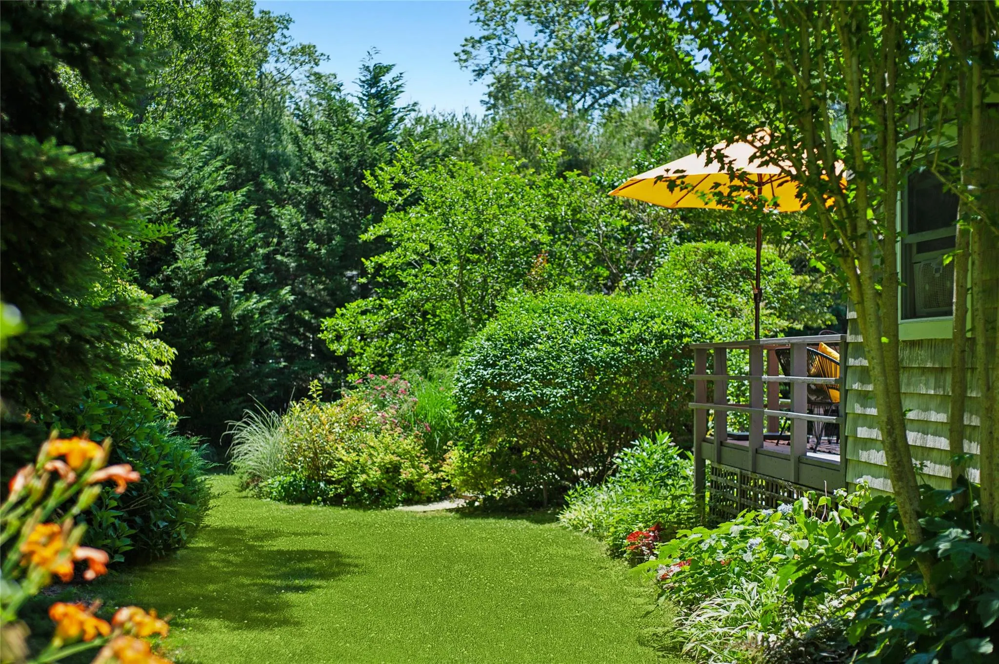 View of green lawn View of green lawn