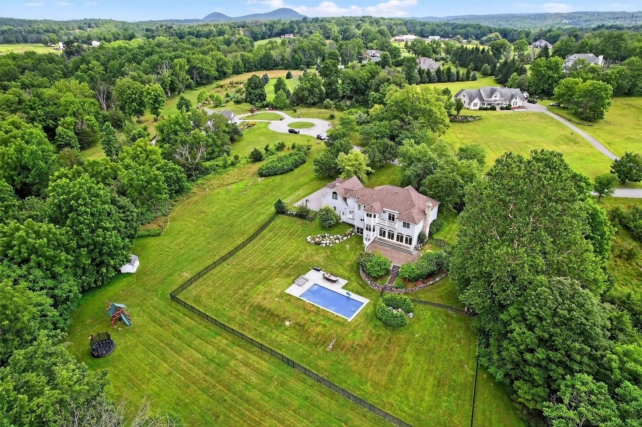 Aerial view of property and surrounding area Aerial view of property and surrounding area