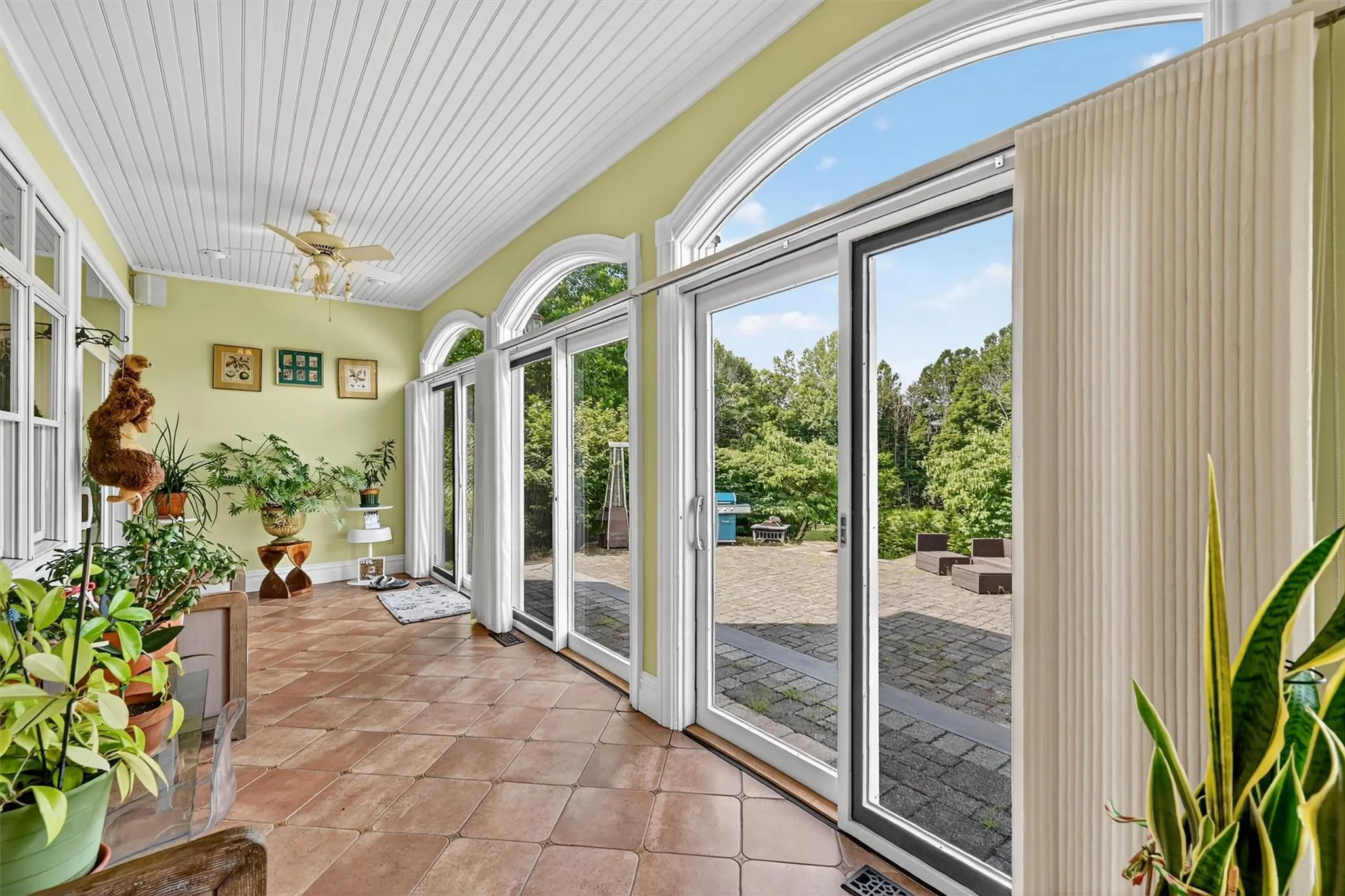 View of unfurnished sunroom View of unfurnished sunroom