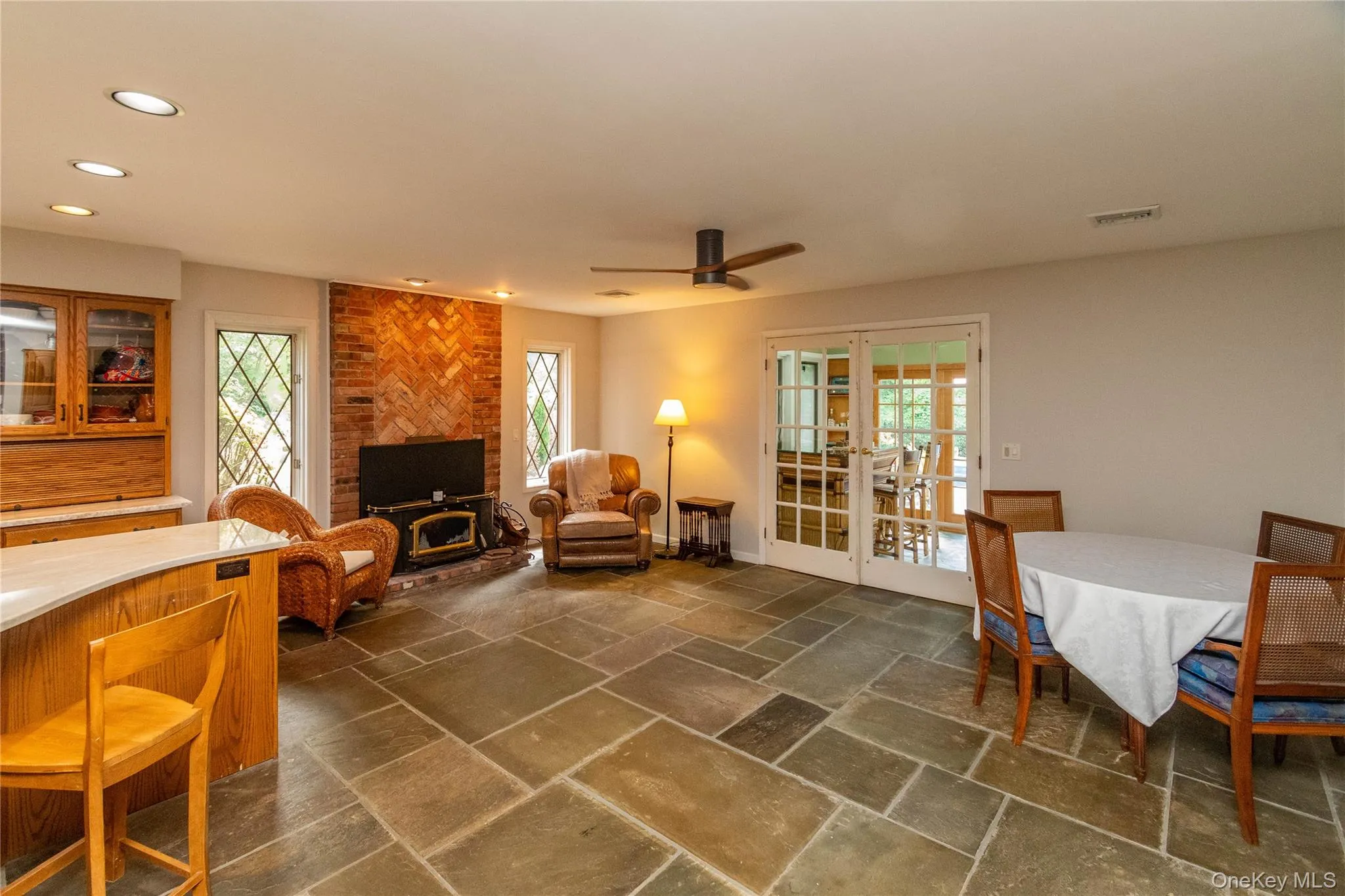 Kitchen showing large open area for dining and sitting Kitchen showing large open area for dining and sitting