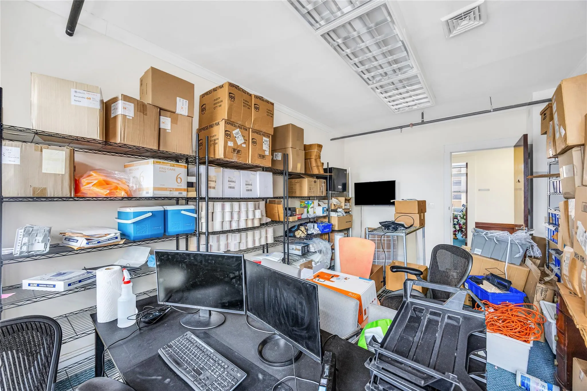 View of storage room View of storage room