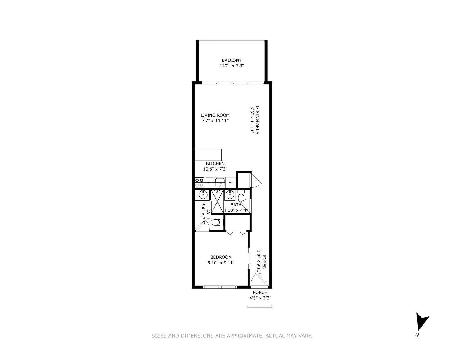 Unit 6B floorplan. Unit 6B floorplan.