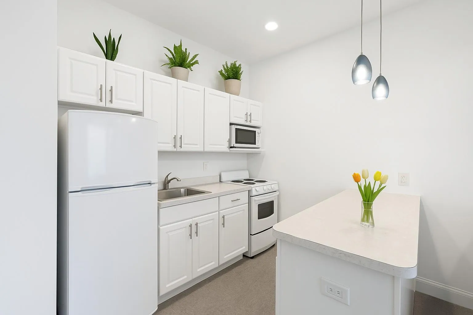 Open kitchen. Open kitchen.