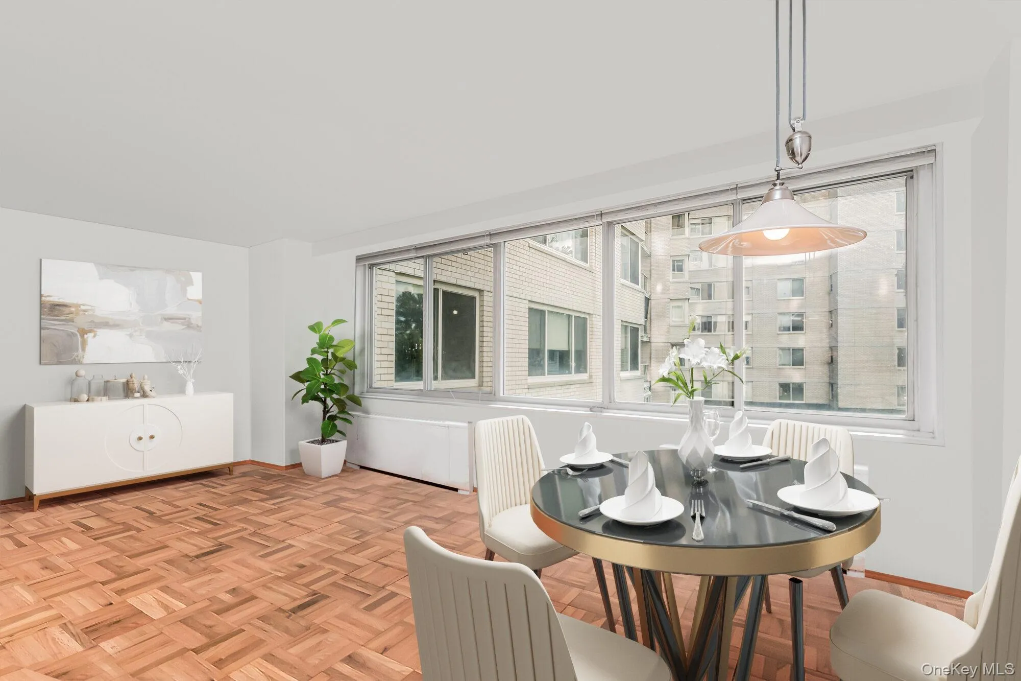 Dining space with healthy amount of natural light Dining space with healthy amount of natural light