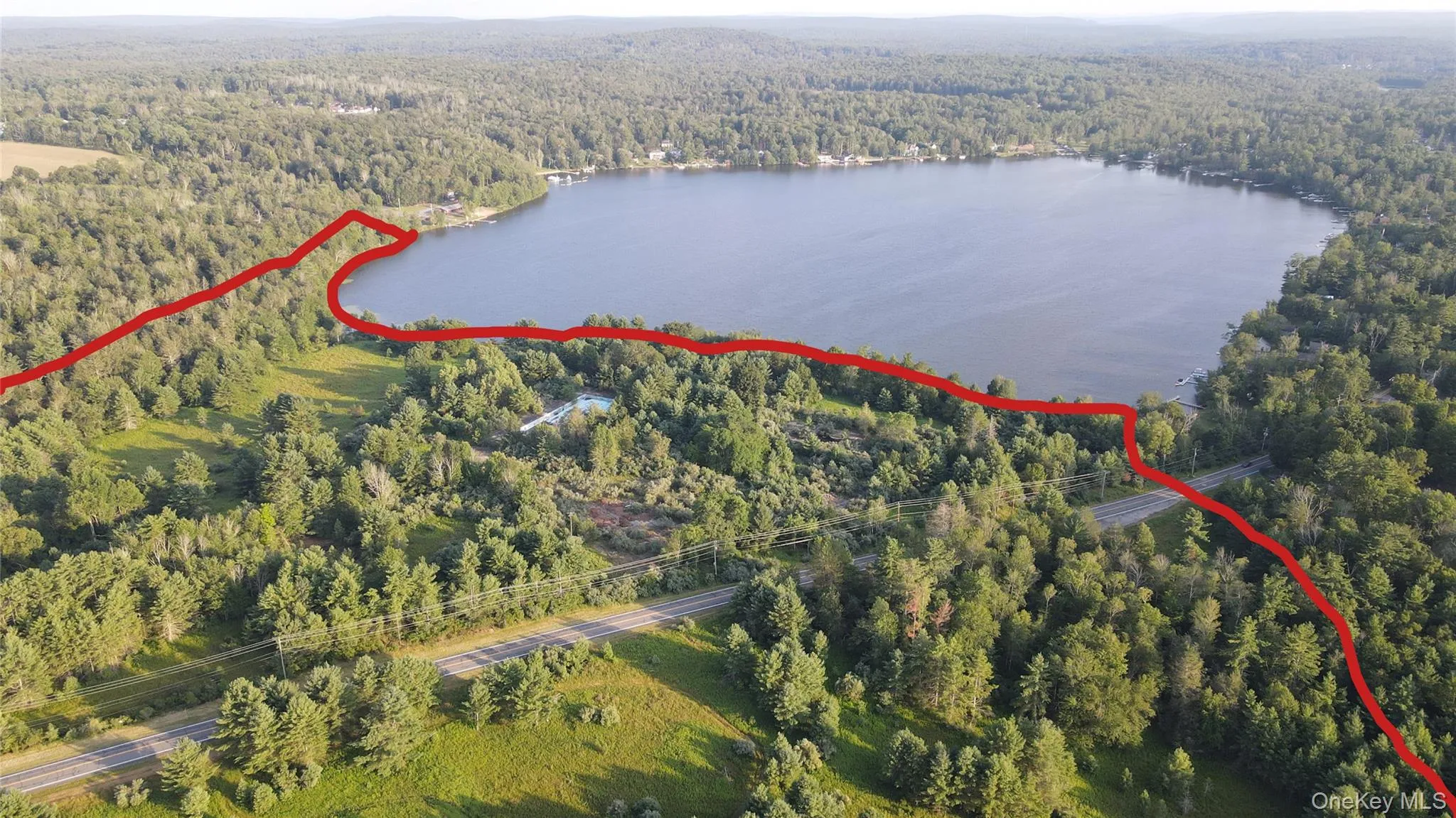 View of property location with property boundaries highlighted View of property location with property boundaries highlighted