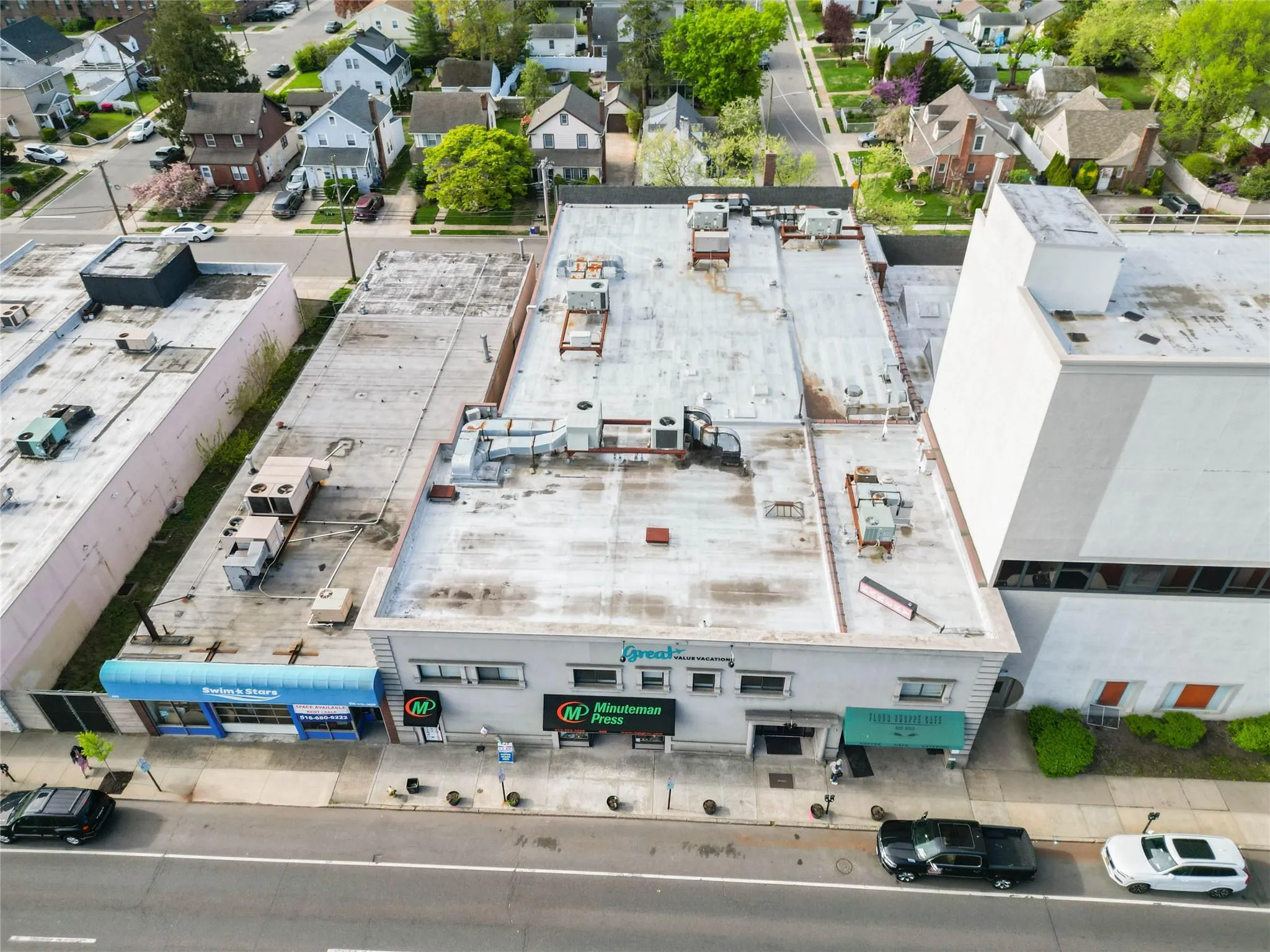 Aerial view of residential area Aerial view of residential area
