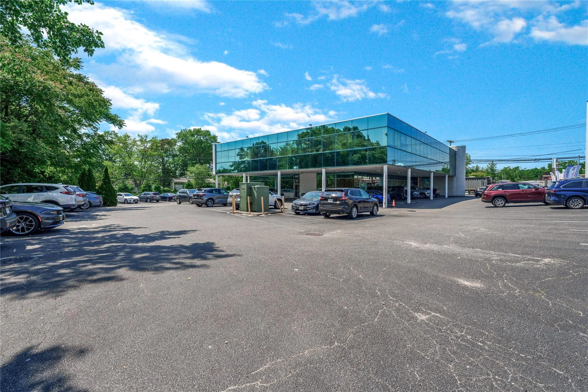 View of uncovered parking lot View of uncovered parking lot