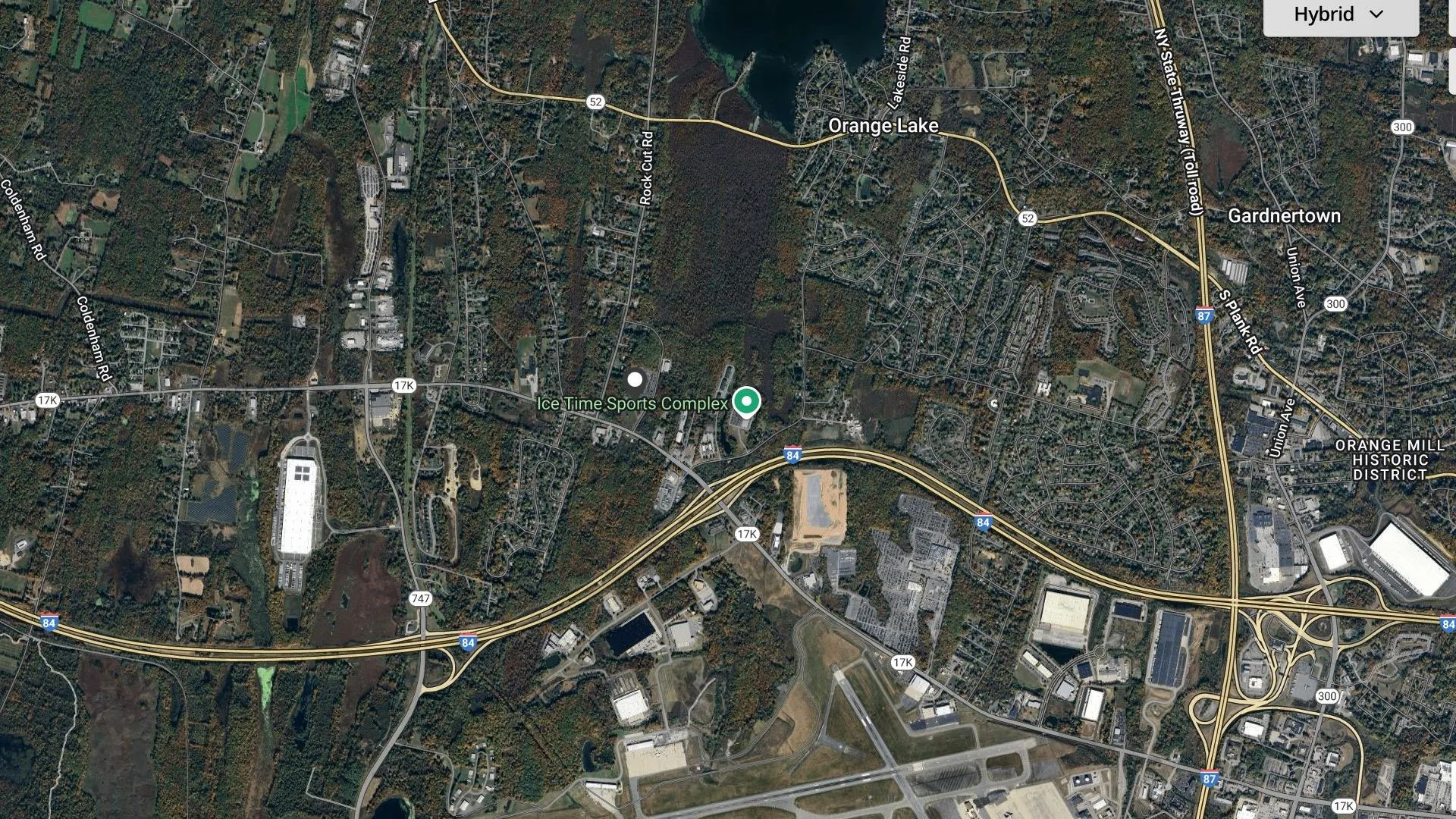 Aerial map of property and surrounding area Aerial map of property and surrounding area