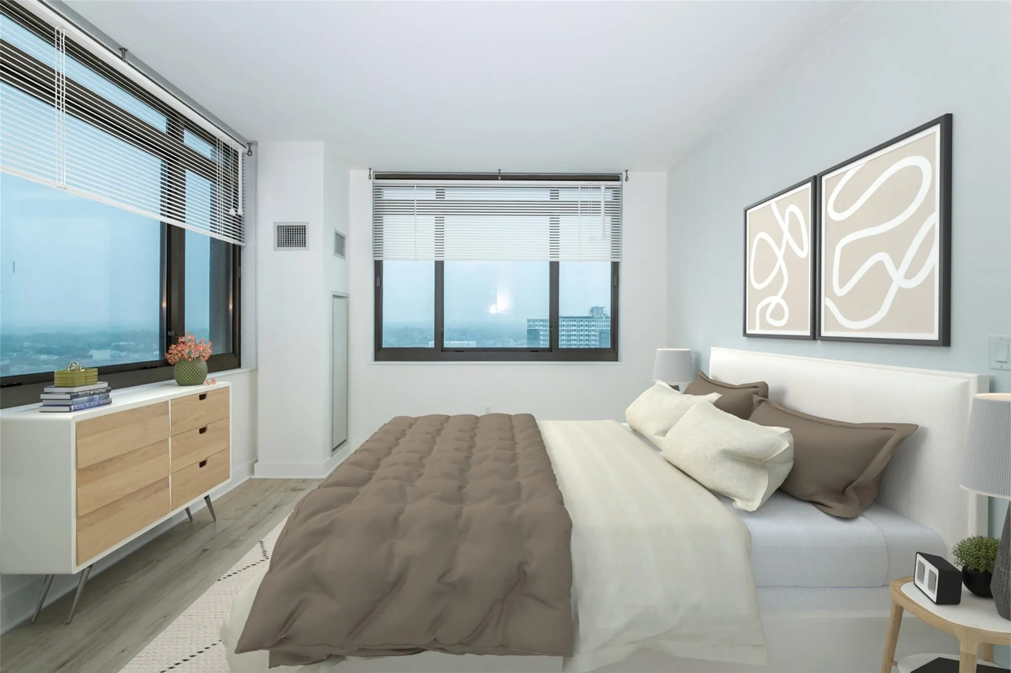 Virtually staged second bedroom Virtually staged second bedroom