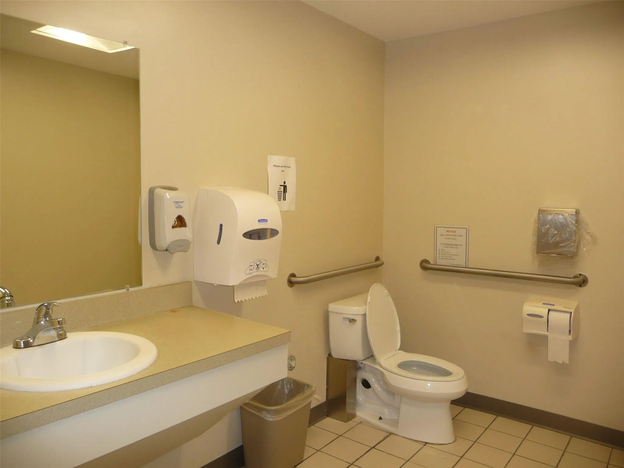 Bathroom with tile patterned floors and vanity Bathroom with tile patterned floors and vanity