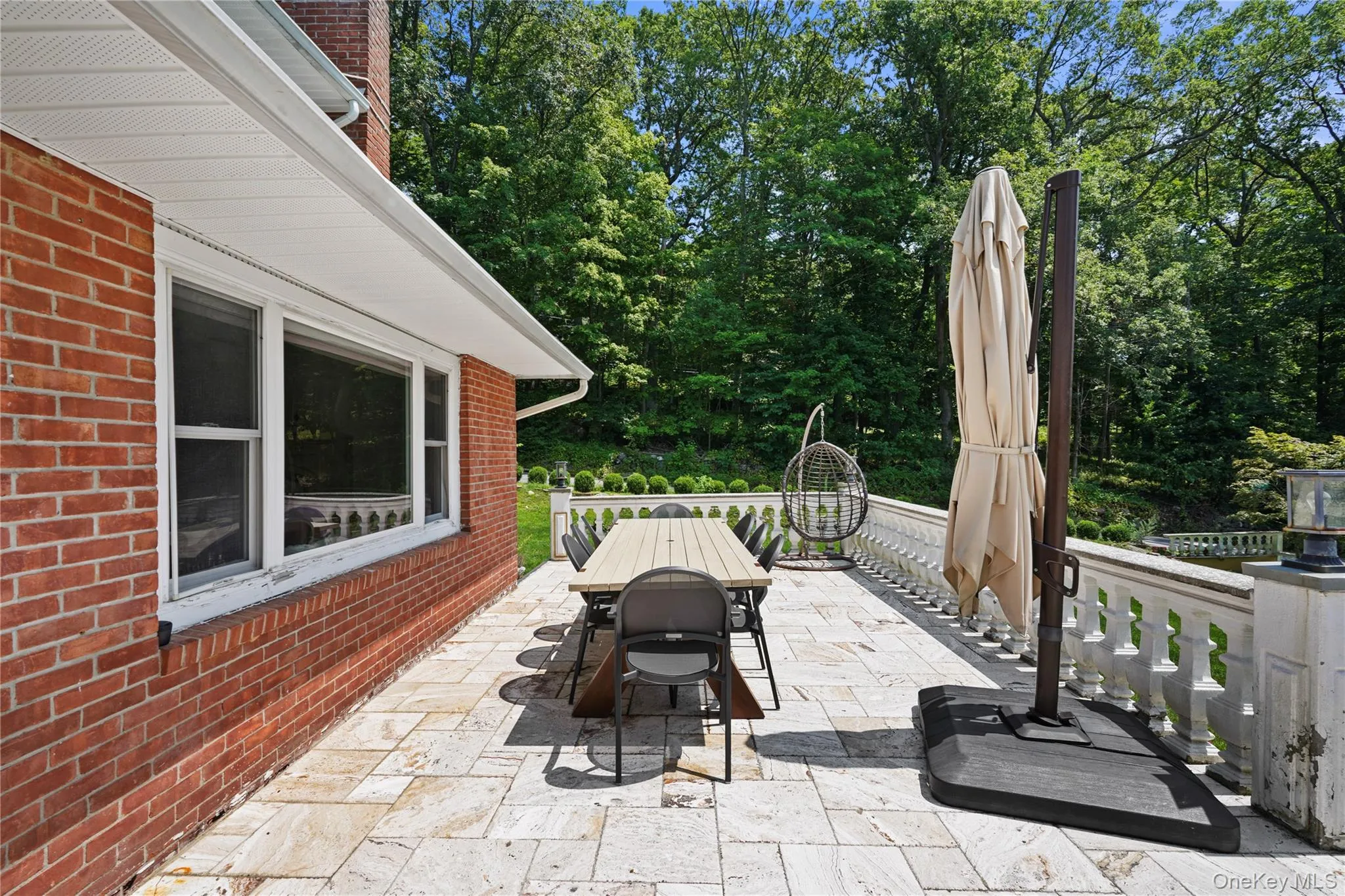 View of the outdoor dining space View of the outdoor dining space