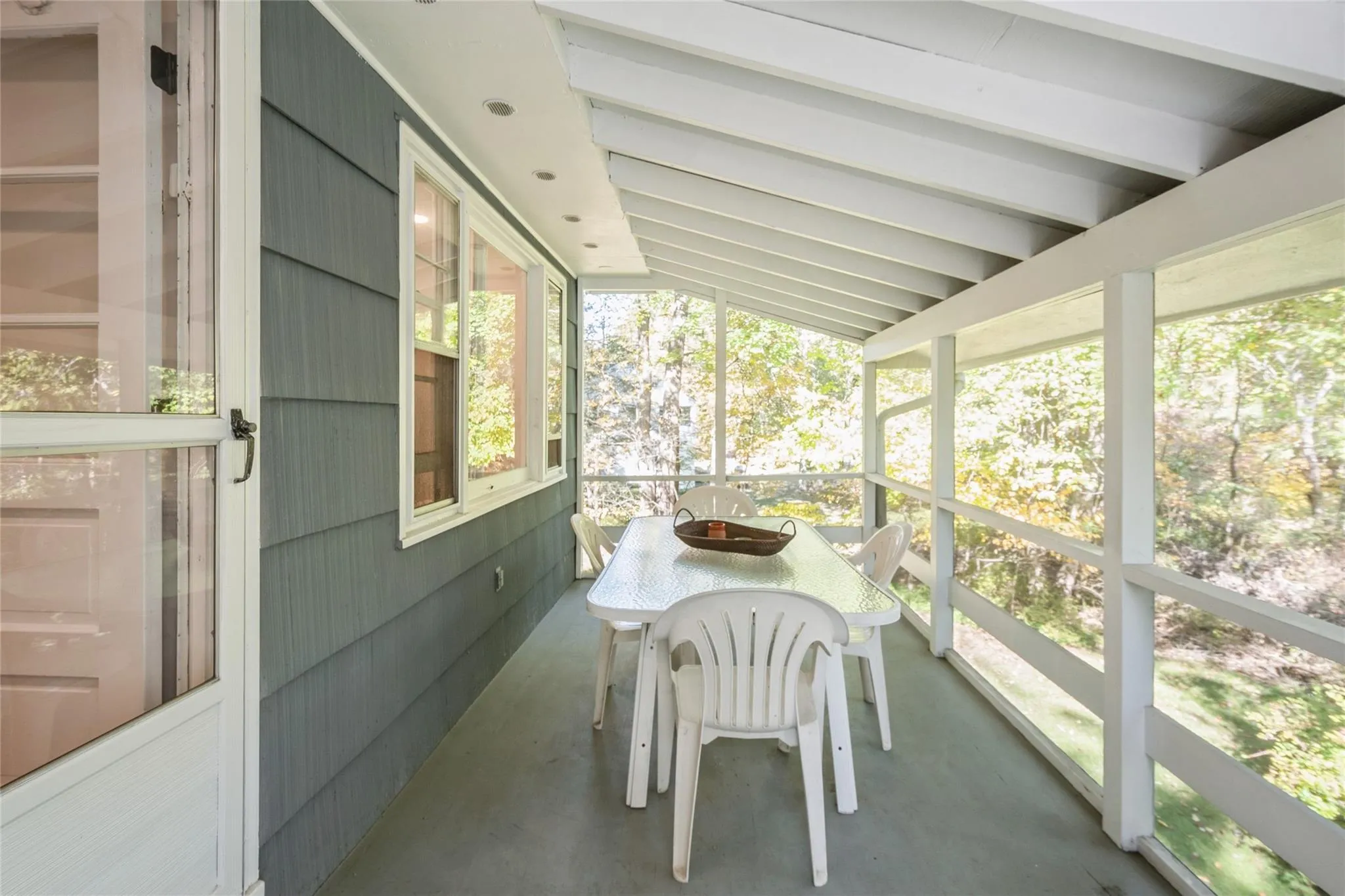 Outdoor deck and view of private yard space Outdoor deck and view of private yard space