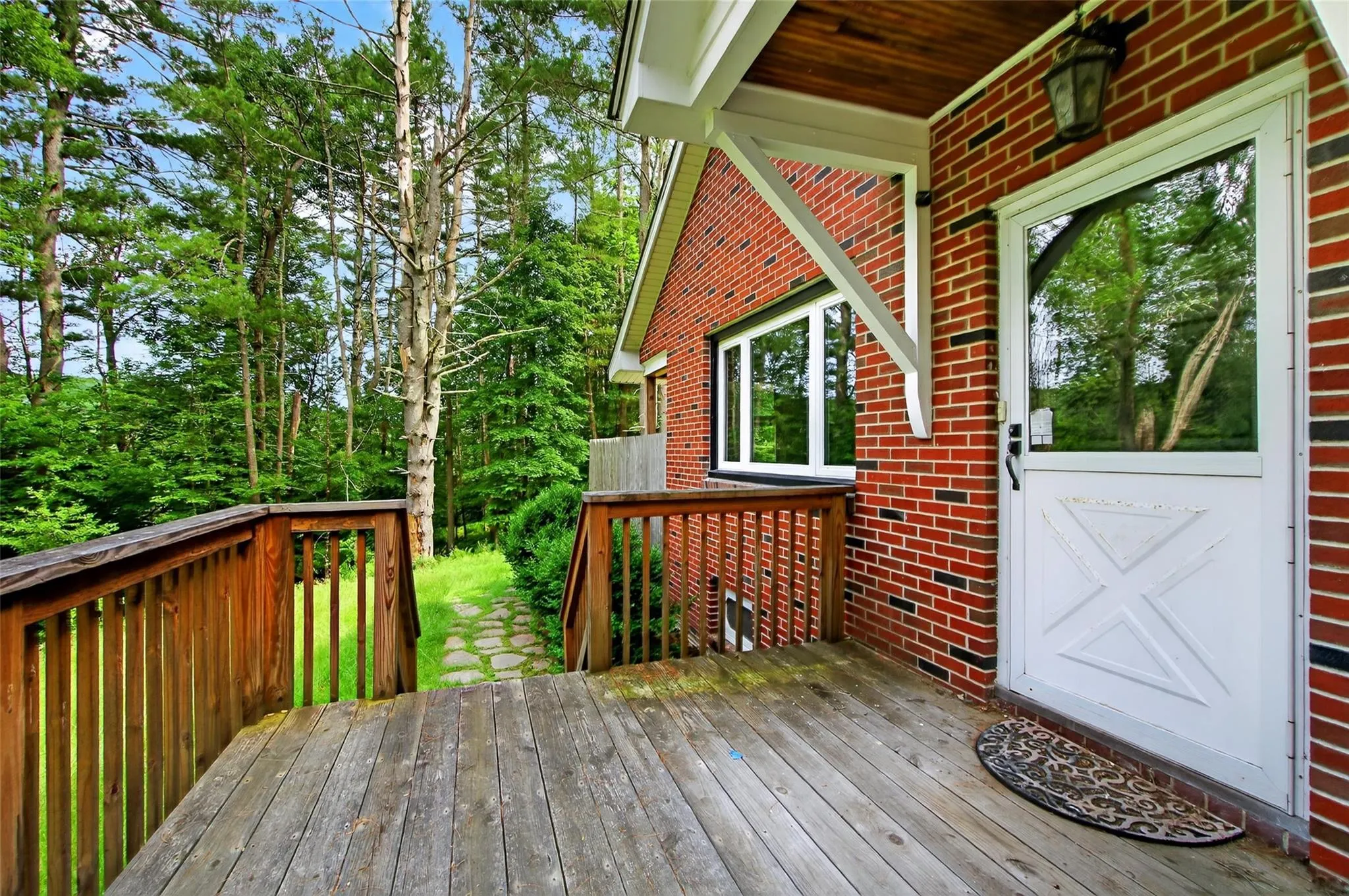 View of wooden terrace View of wooden terrace