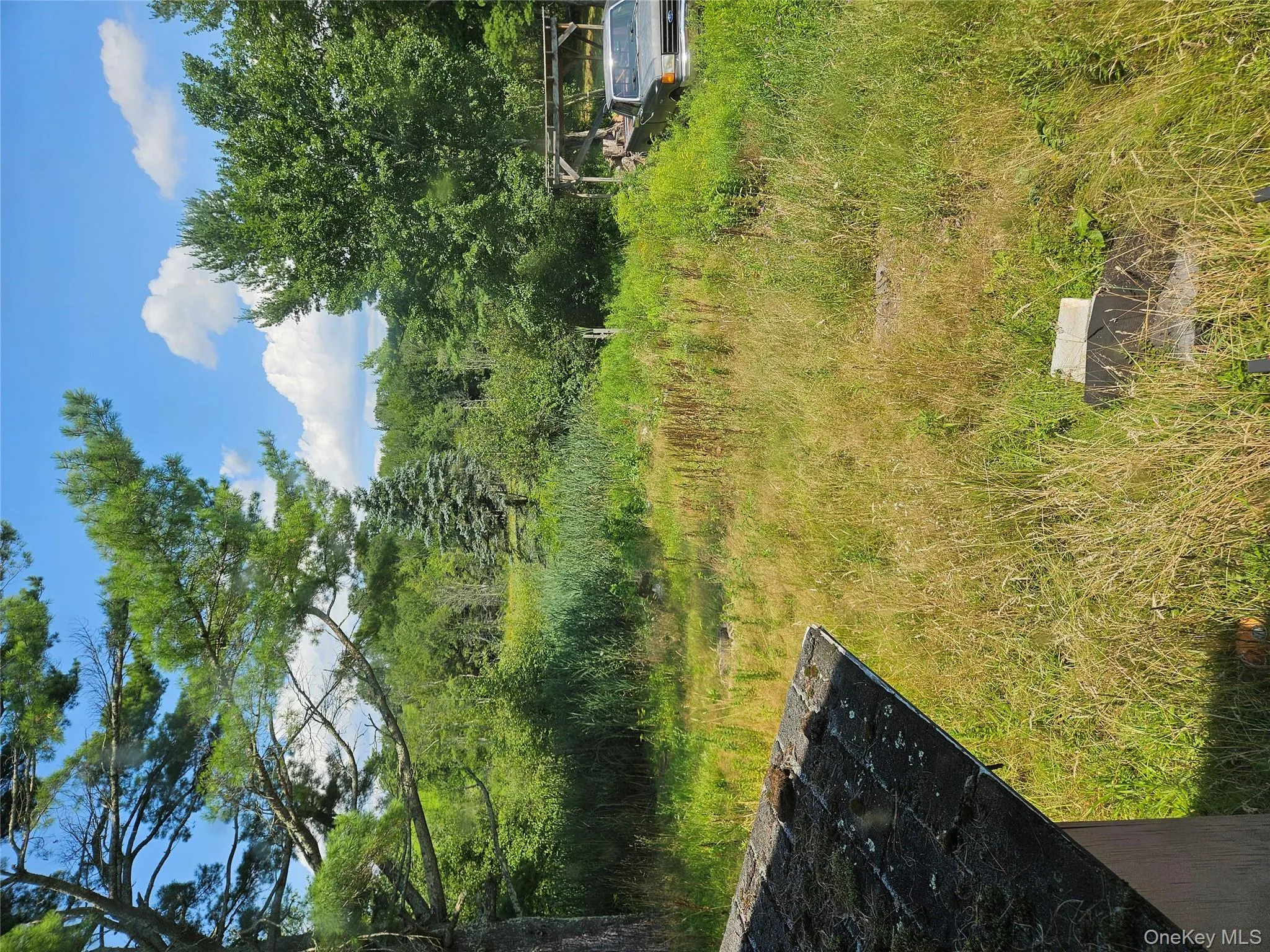 View of yard featuring a wooded view View of yard featuring a wooded view