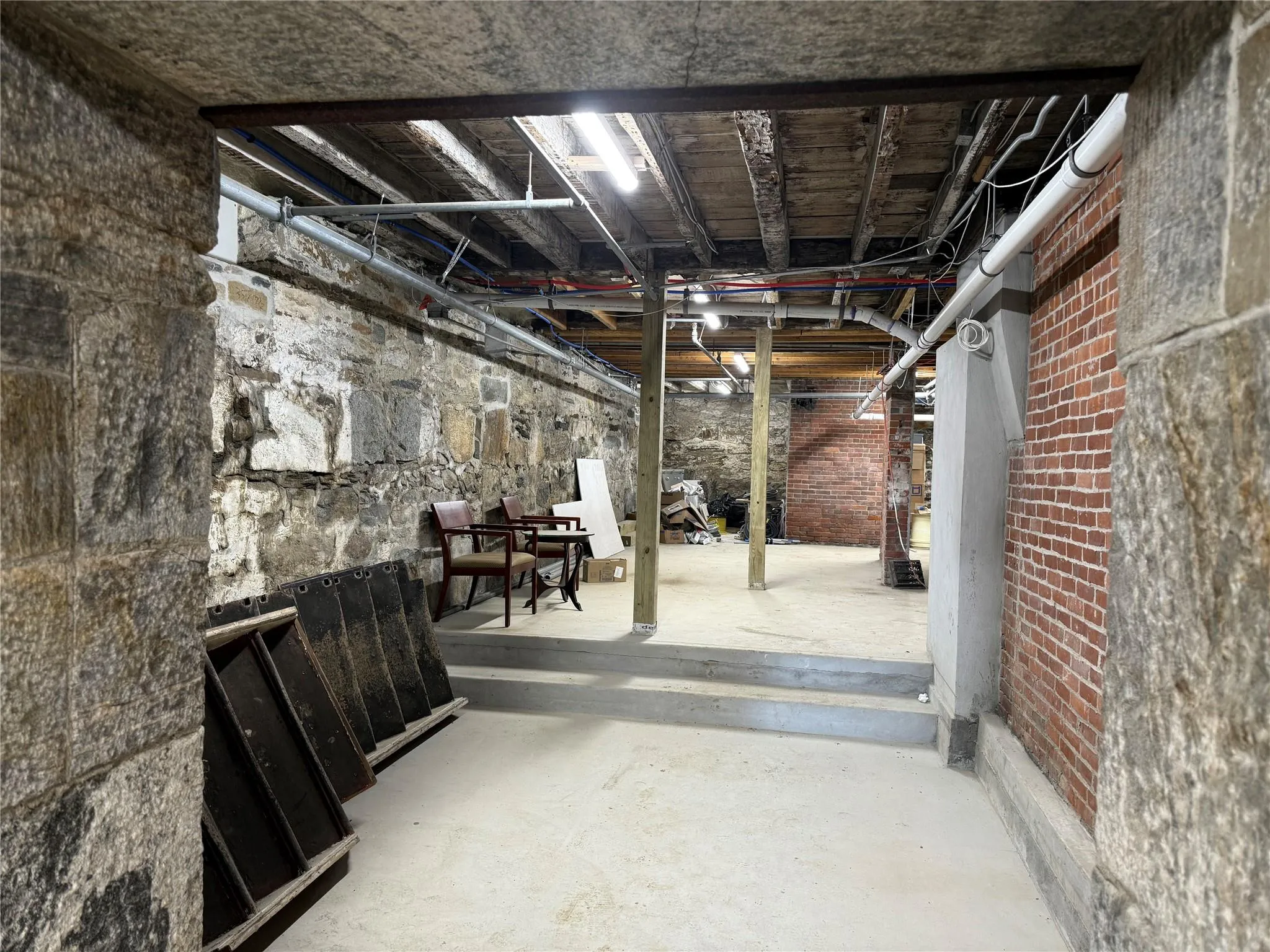 View of unfinished below grade area View of unfinished below grade area