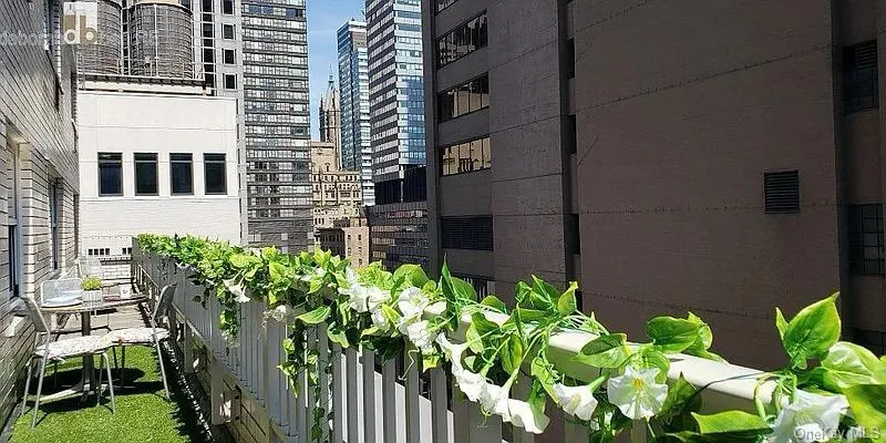 Balcony with a city view Balcony with a city view