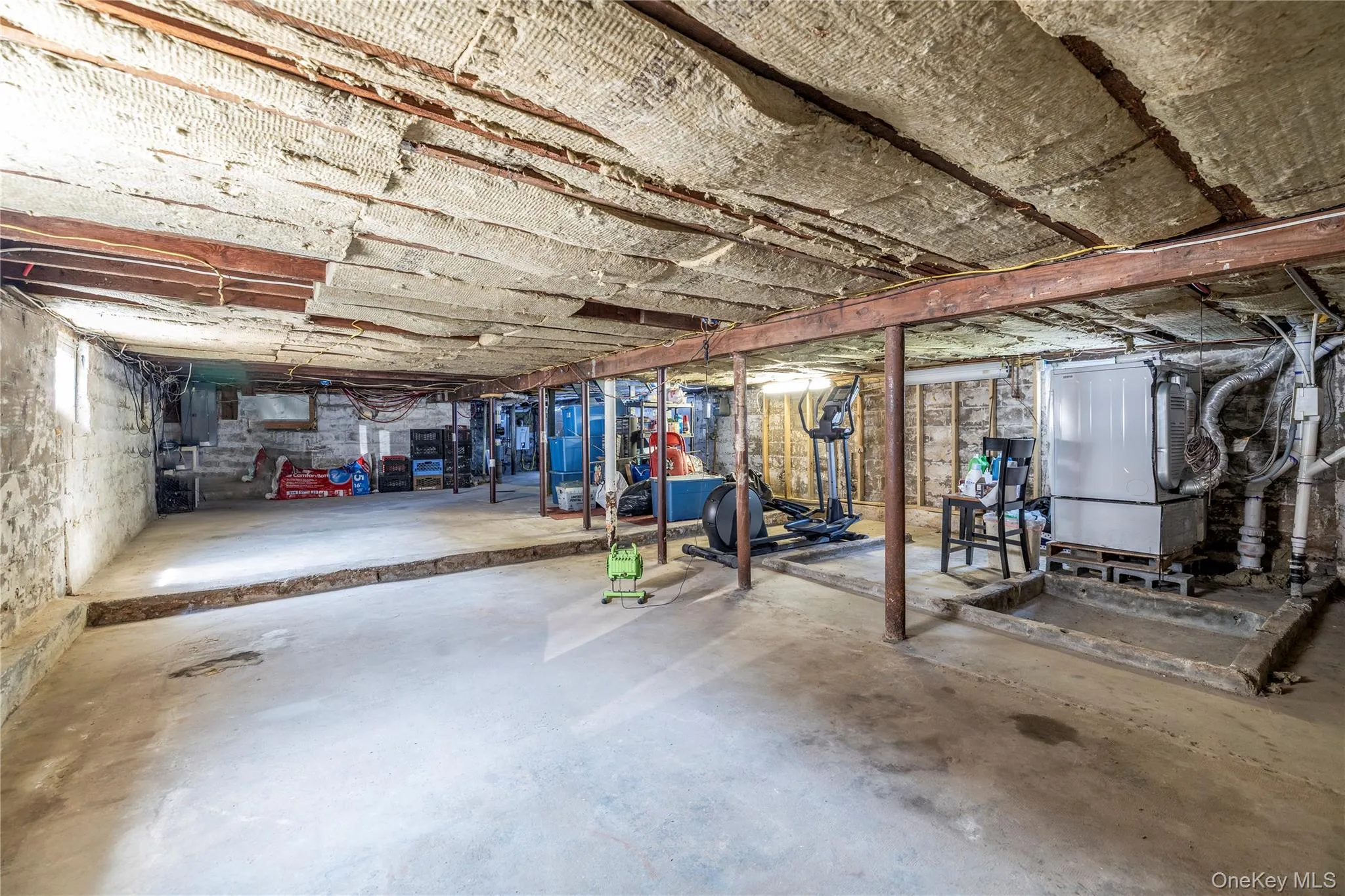 View of unfinished basement View of unfinished basement