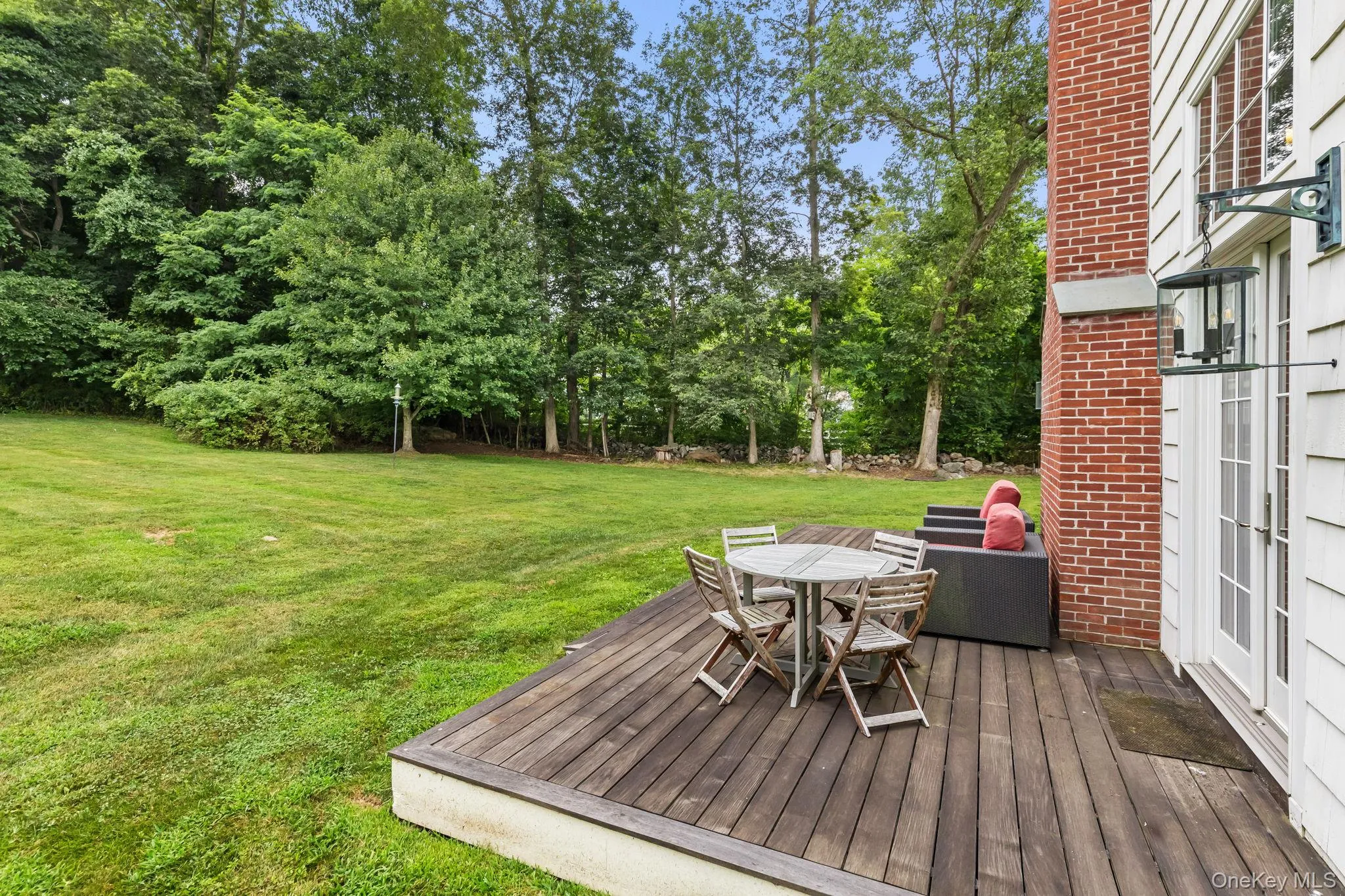 Deck with double french doors to Great room Deck with double french doors to Great room