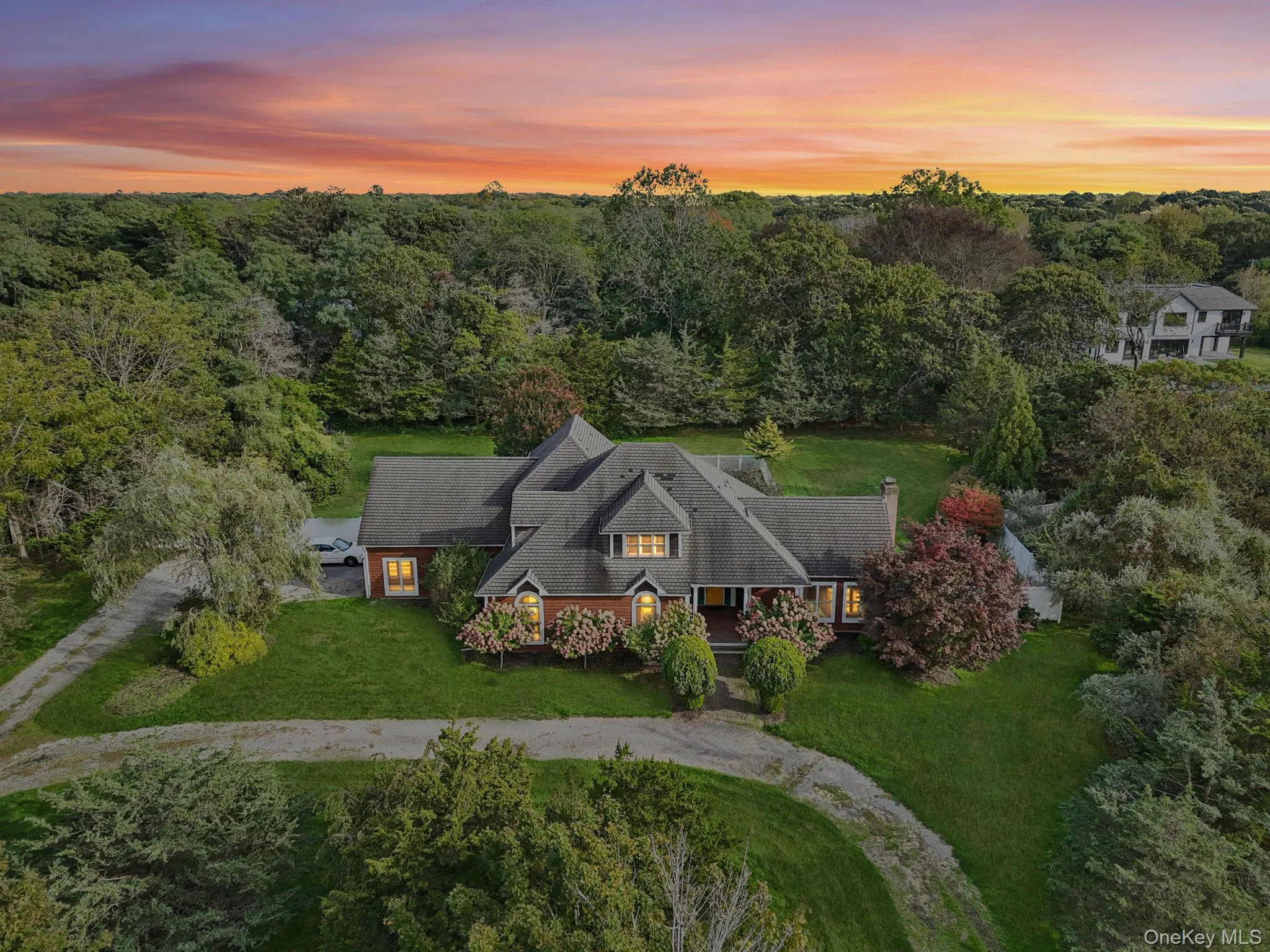 Twilight view highlighting the property’s serene ambiance. Twilight view highlighting the property’s serene ambiance.