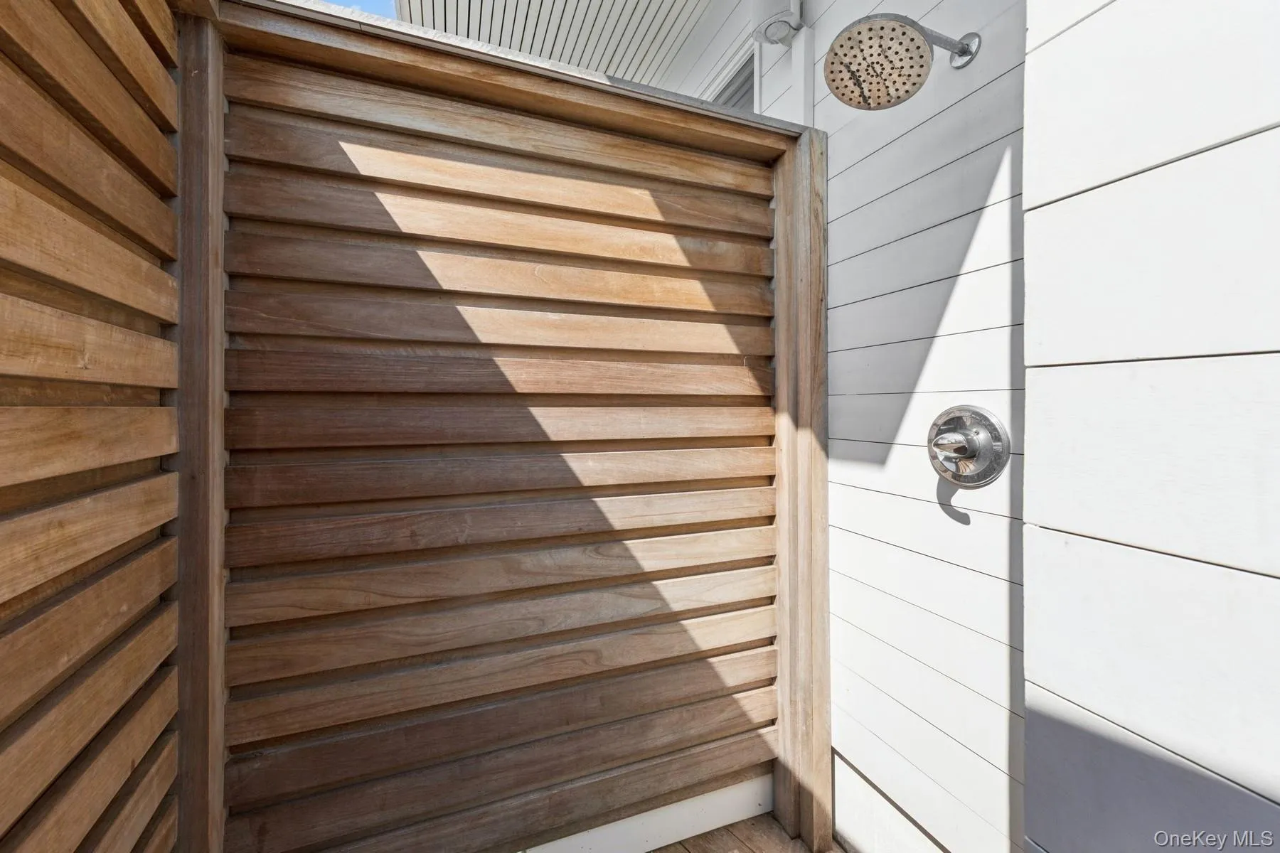 Bathroom view of tiled shower Bathroom view of tiled shower