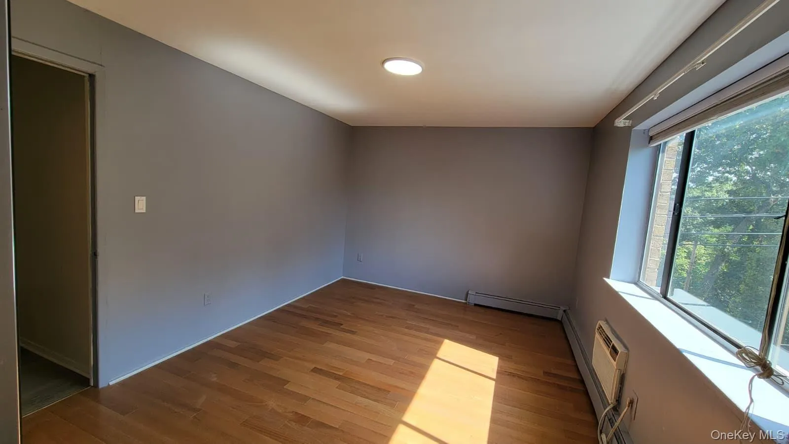 Empty room with light wood-style floors Empty room with light wood-style floors