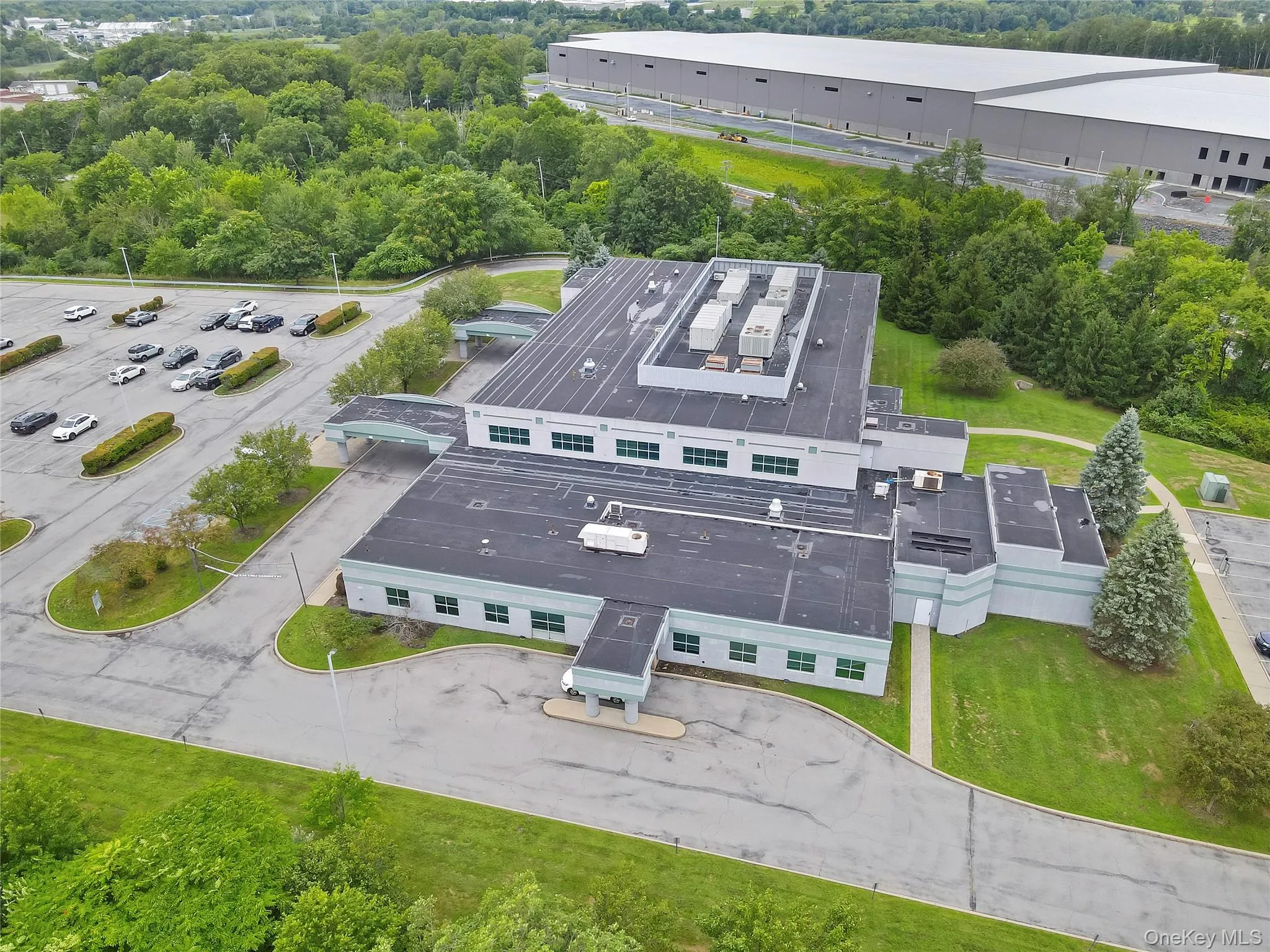 Drone / aerial view of a tree filled landscape Drone / aerial view of a tree filled landscape