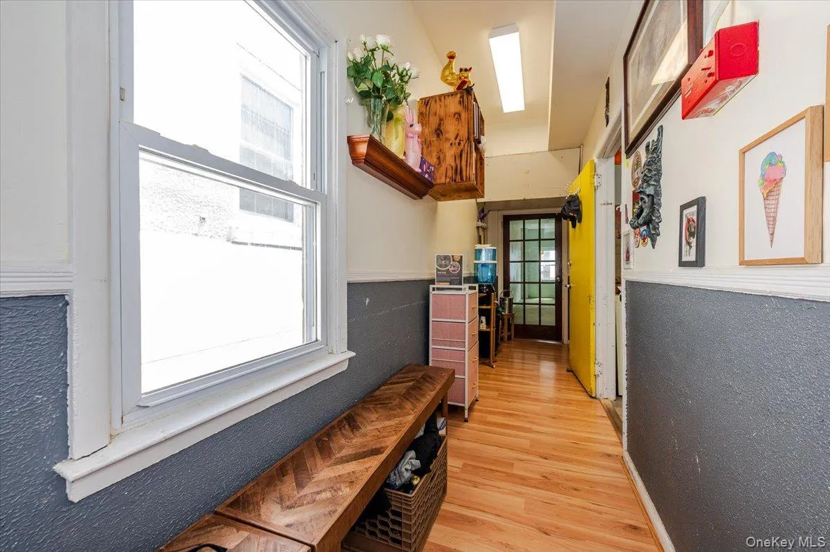 Corridor with light wood-type flooring Corridor with light wood-type flooring