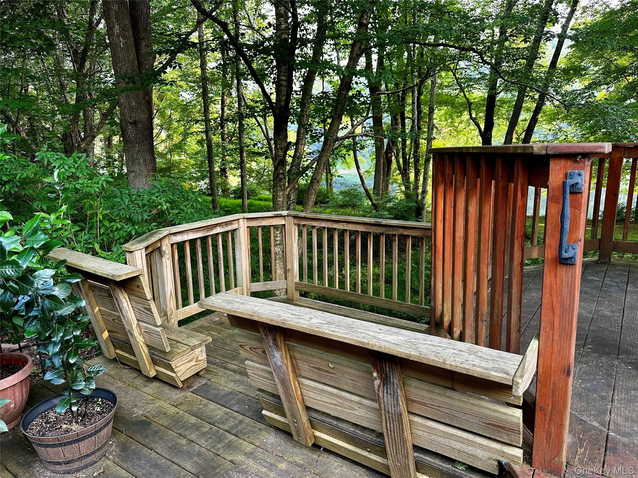 View of wooden deck View of wooden deck