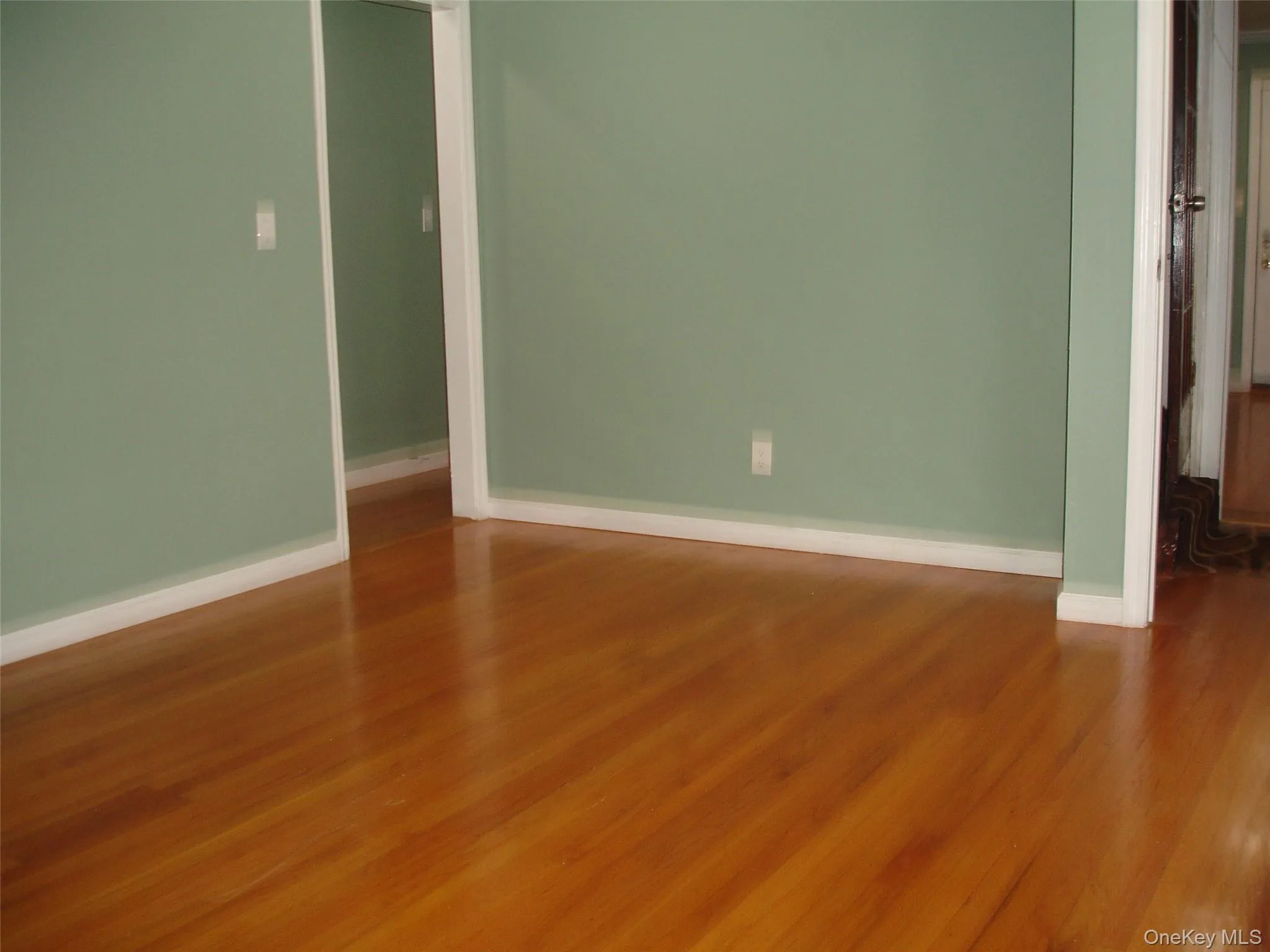Unfurnished bedroom featuring wood finished floors Unfurnished bedroom featuring wood finished floors