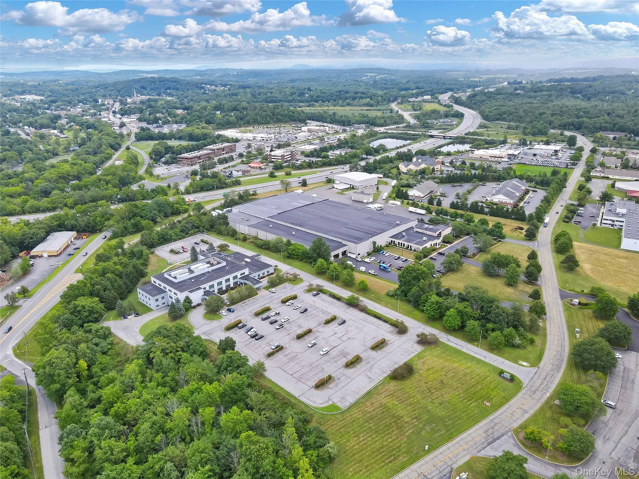 Aerial view of a major roadway Aerial view of a major roadway