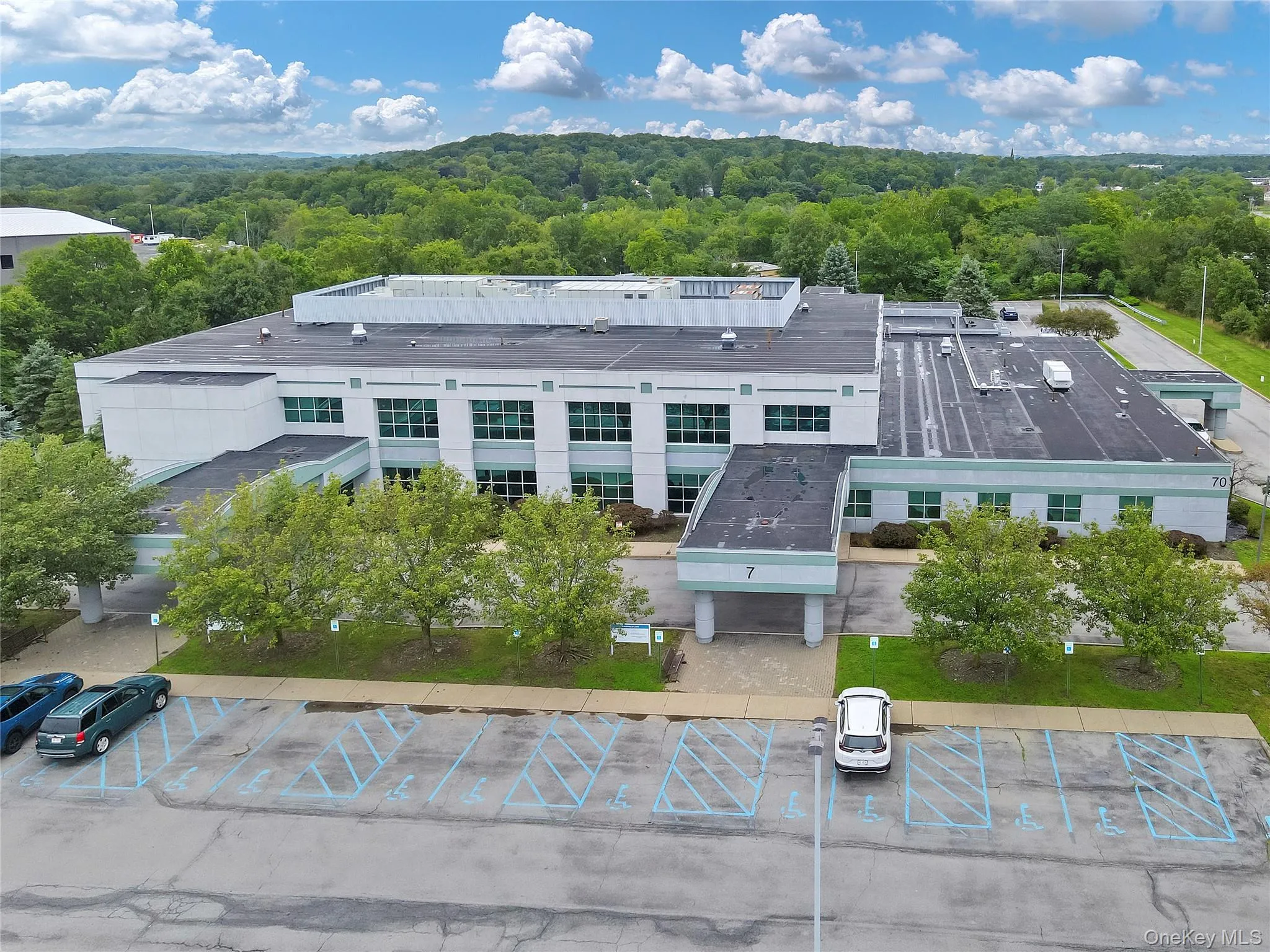 Bird's eye view of a heavily wooded area Bird's eye view of a heavily wooded area