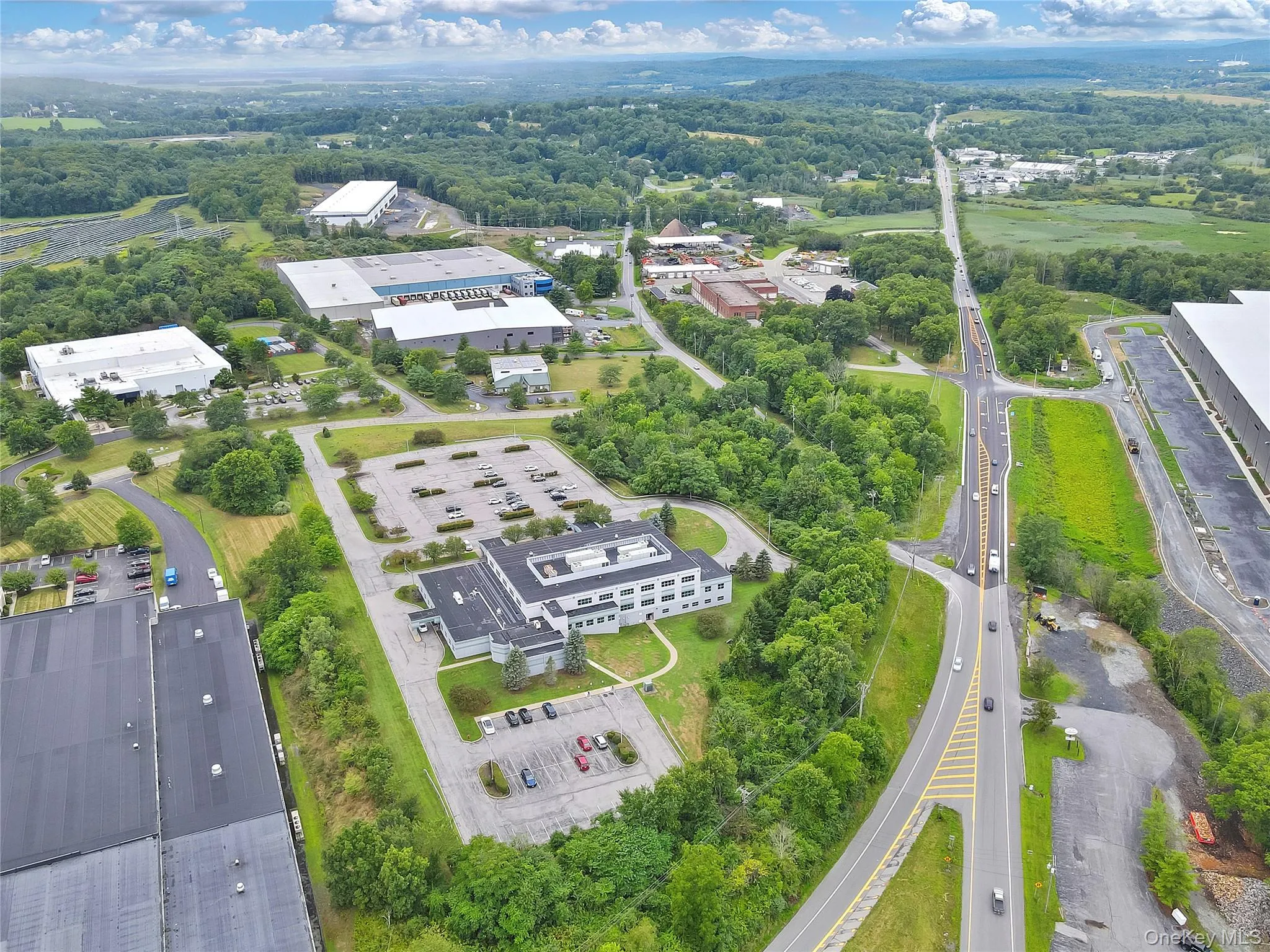 Bird's eye view of a highway Bird's eye view of a highway
