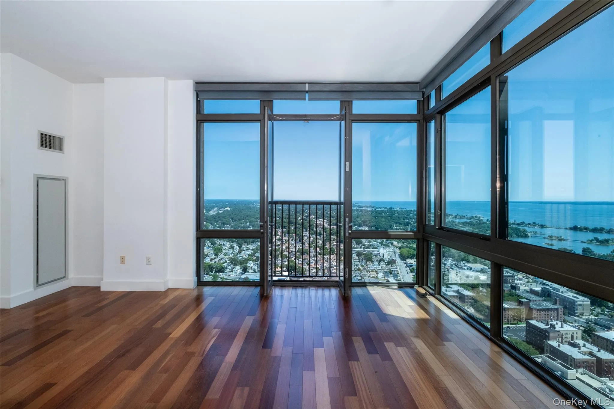 with Juliette door looking over Long Island Sound with Juliette door looking over Long Island Sound
