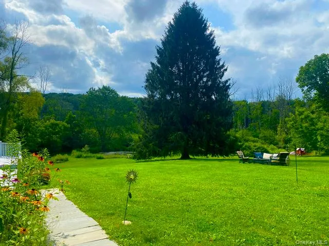 Surrounding community with a yard and a view of trees Surrounding community with a yard and a view of trees
