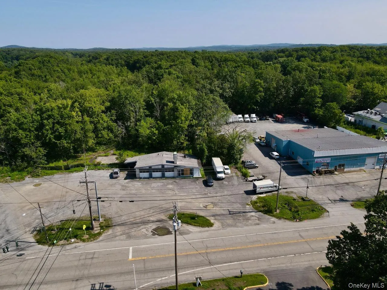 Drone / aerial view of a heavily wooded area Drone / aerial view of a heavily wooded area