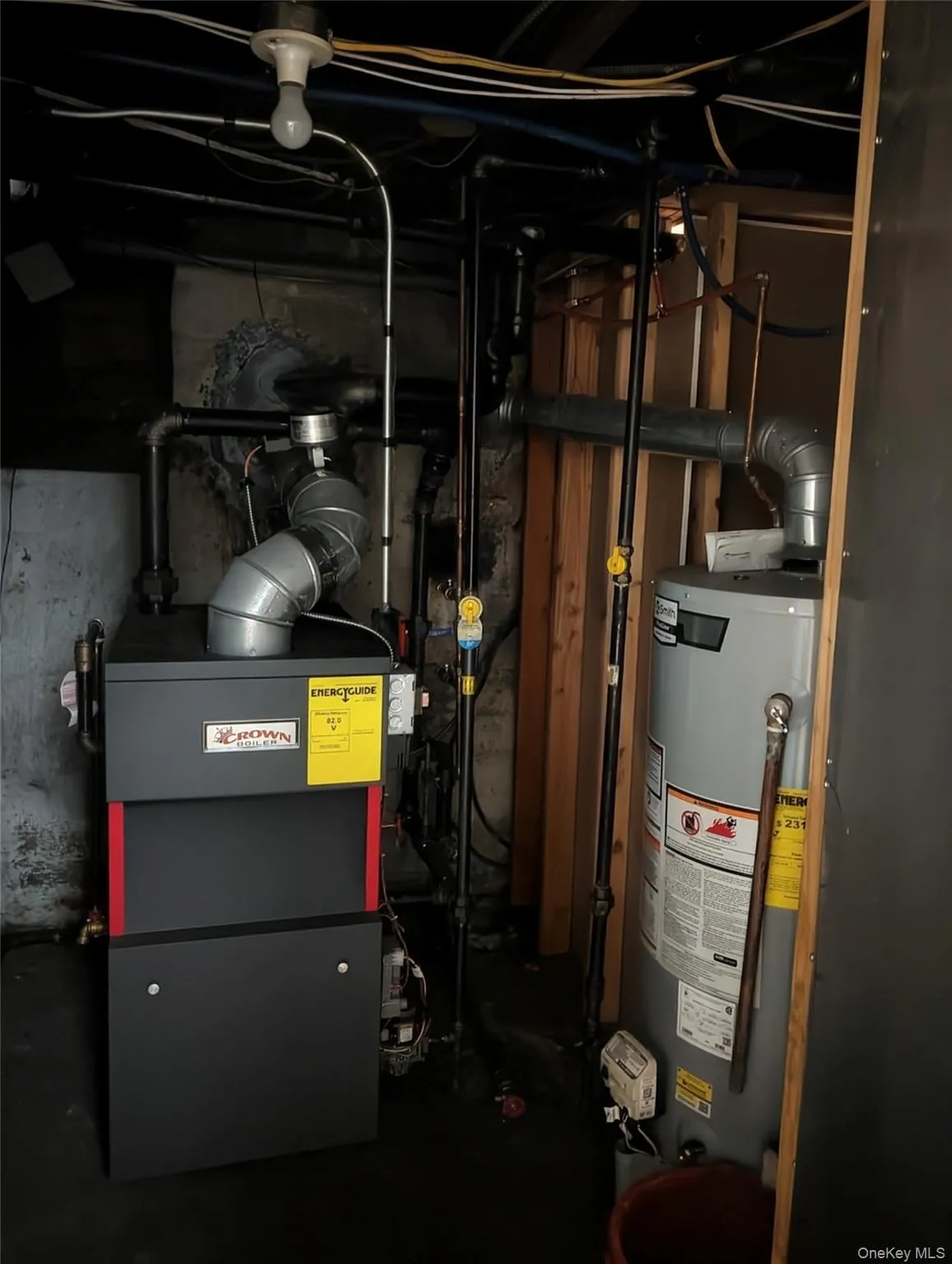 Utilities with gas water heater and a heating unit Utilities with gas water heater and a heating unit