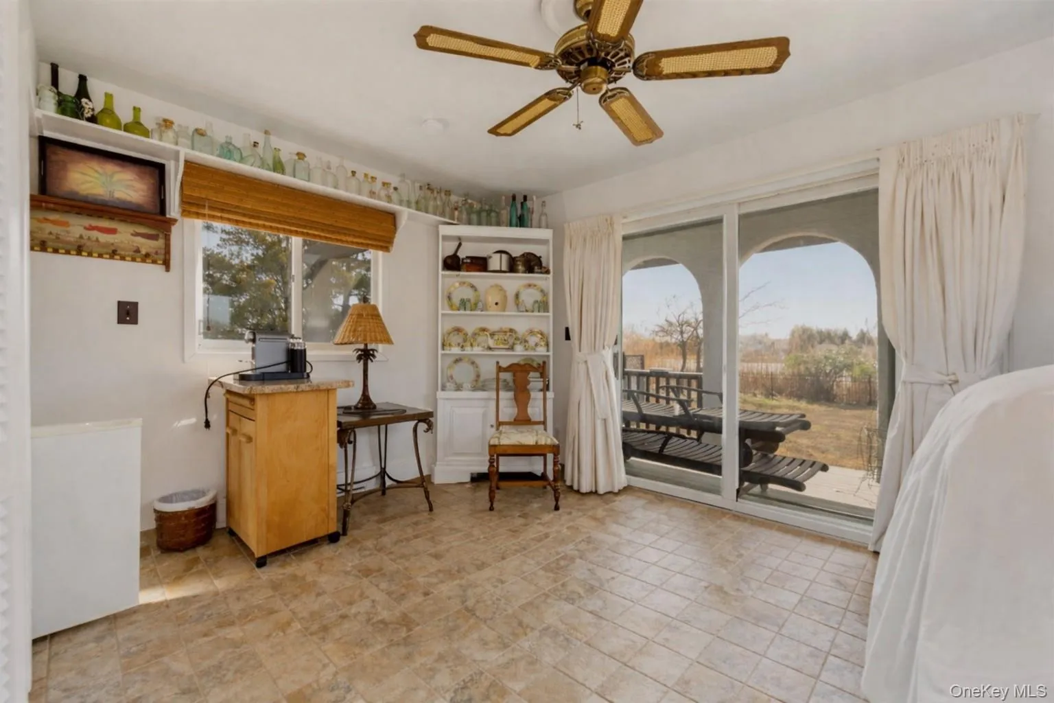 Interior of cottage with kitchenette, Interior of cottage with kitchenette,