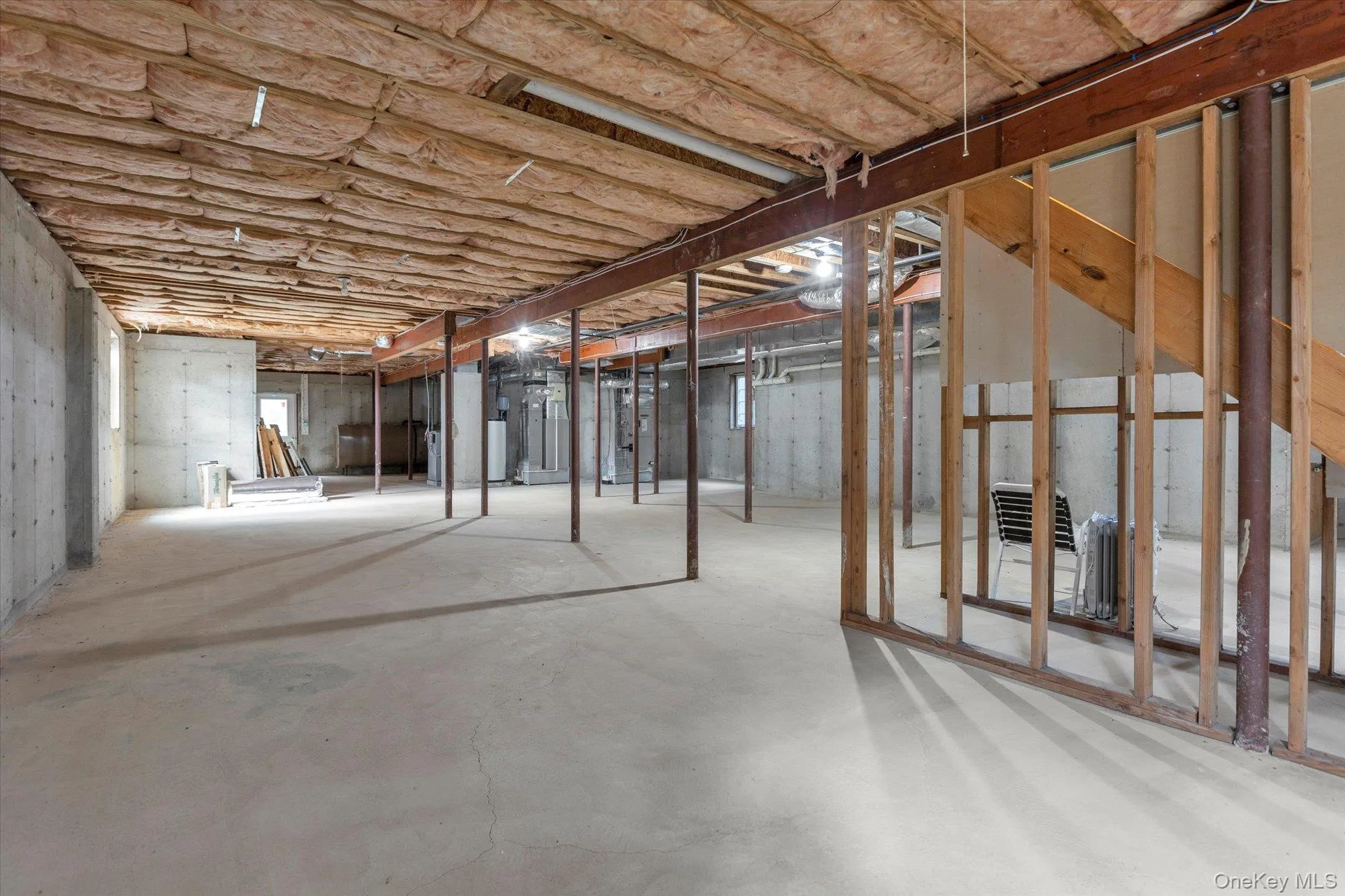 Unfinished below grade area featuring heating fuel Unfinished below grade area featuring heating fuel