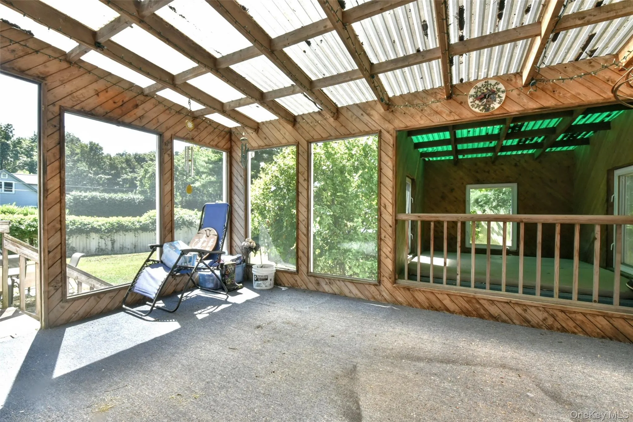 View of unfurnished sunroom View of unfurnished sunroom