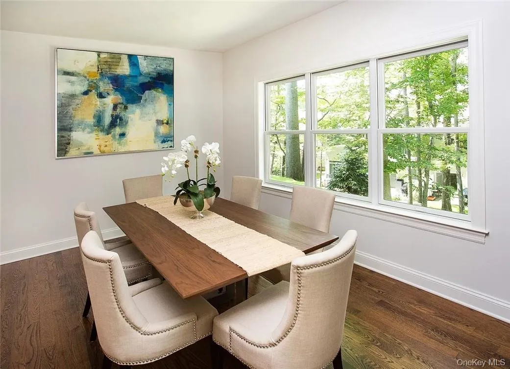 Dining room with a wealth of natural light Dining room with a wealth of natural light