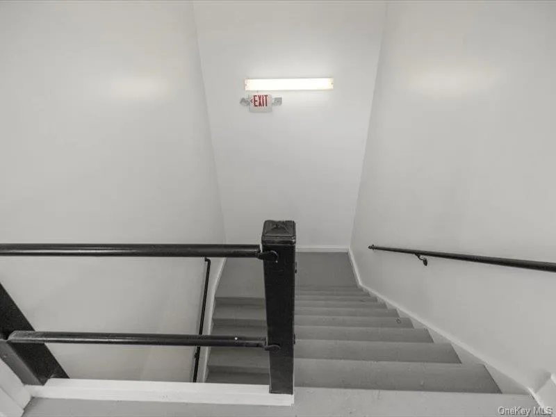 Stairs with baseboards Stairs with baseboards