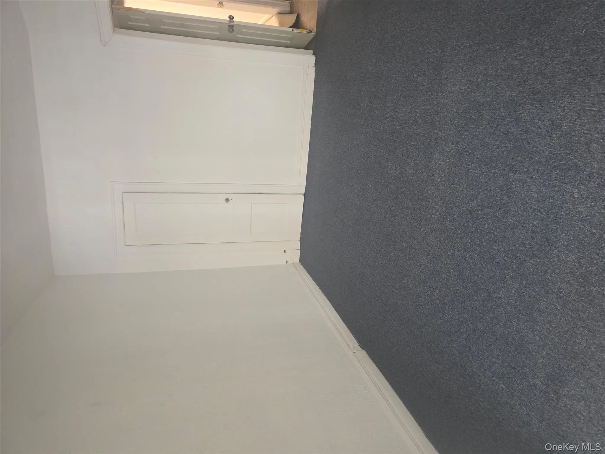 Carpeted empty room with baseboards Carpeted empty room with baseboards