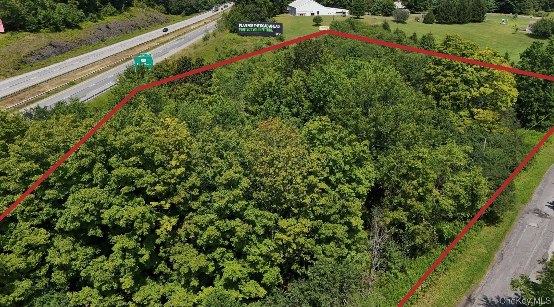 Aerial view of property with estimated parcel lines outlined Aerial view of property with estimated parcel lines outlined