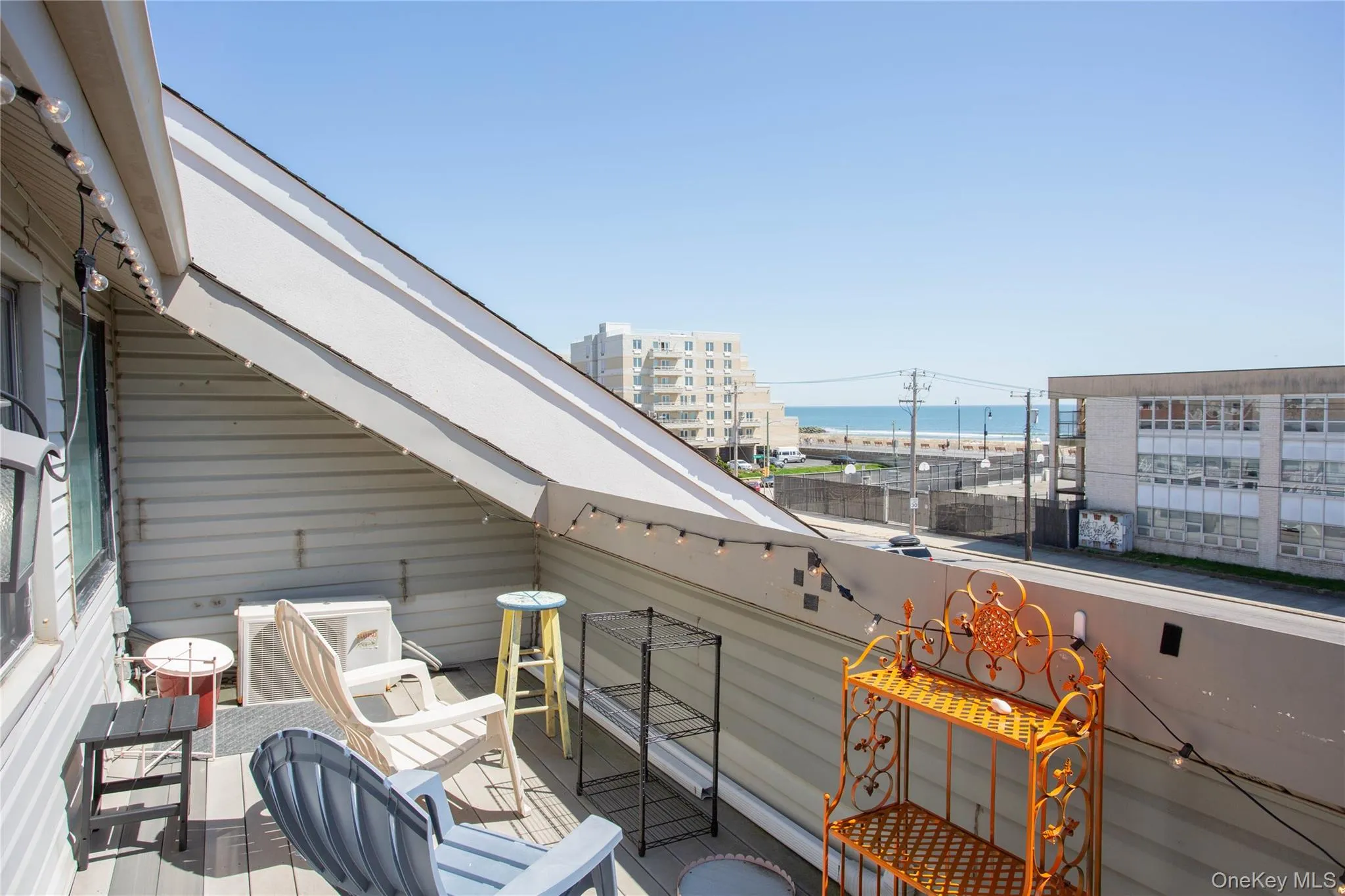 Balcony with a water view Balcony with a water view