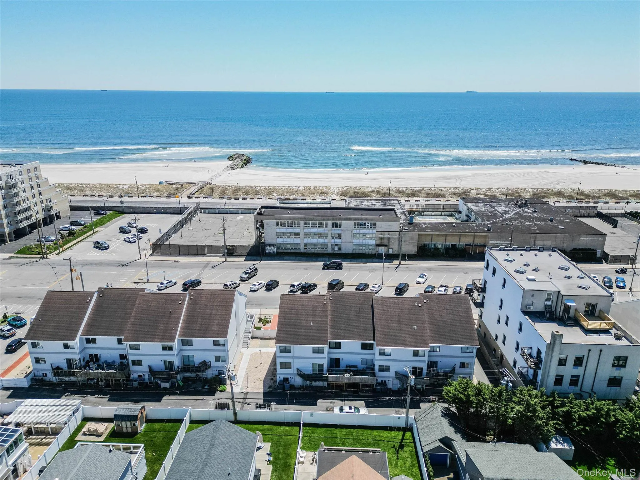 Aerial view of unending shoreline Aerial view of unending shoreline