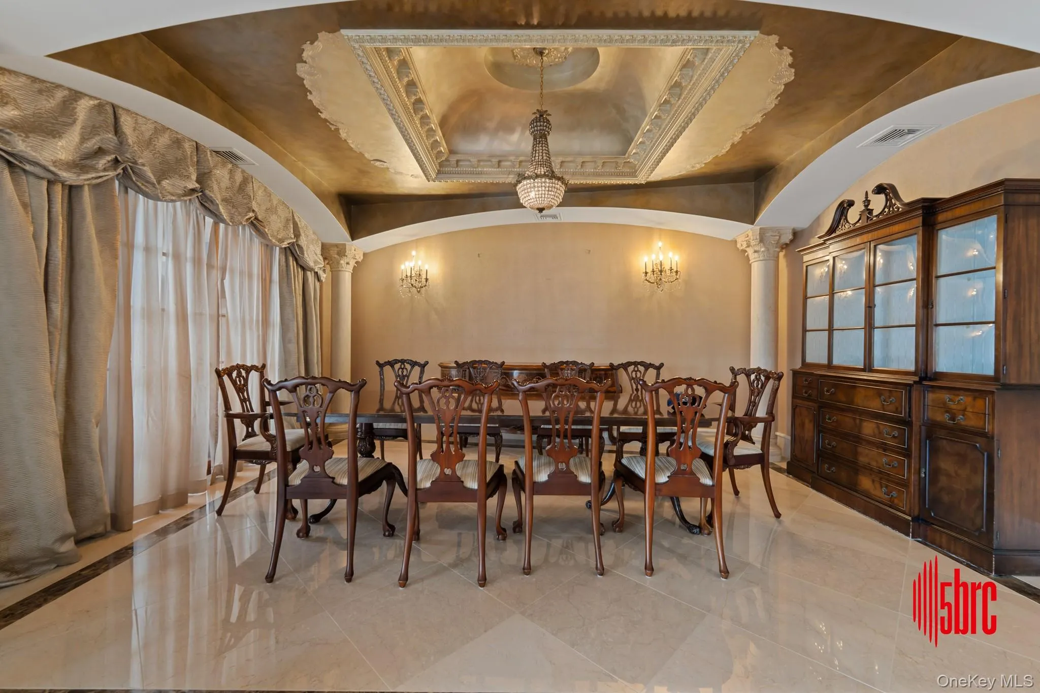 Dining space featuring a raised ceiling Dining space featuring a raised ceiling
