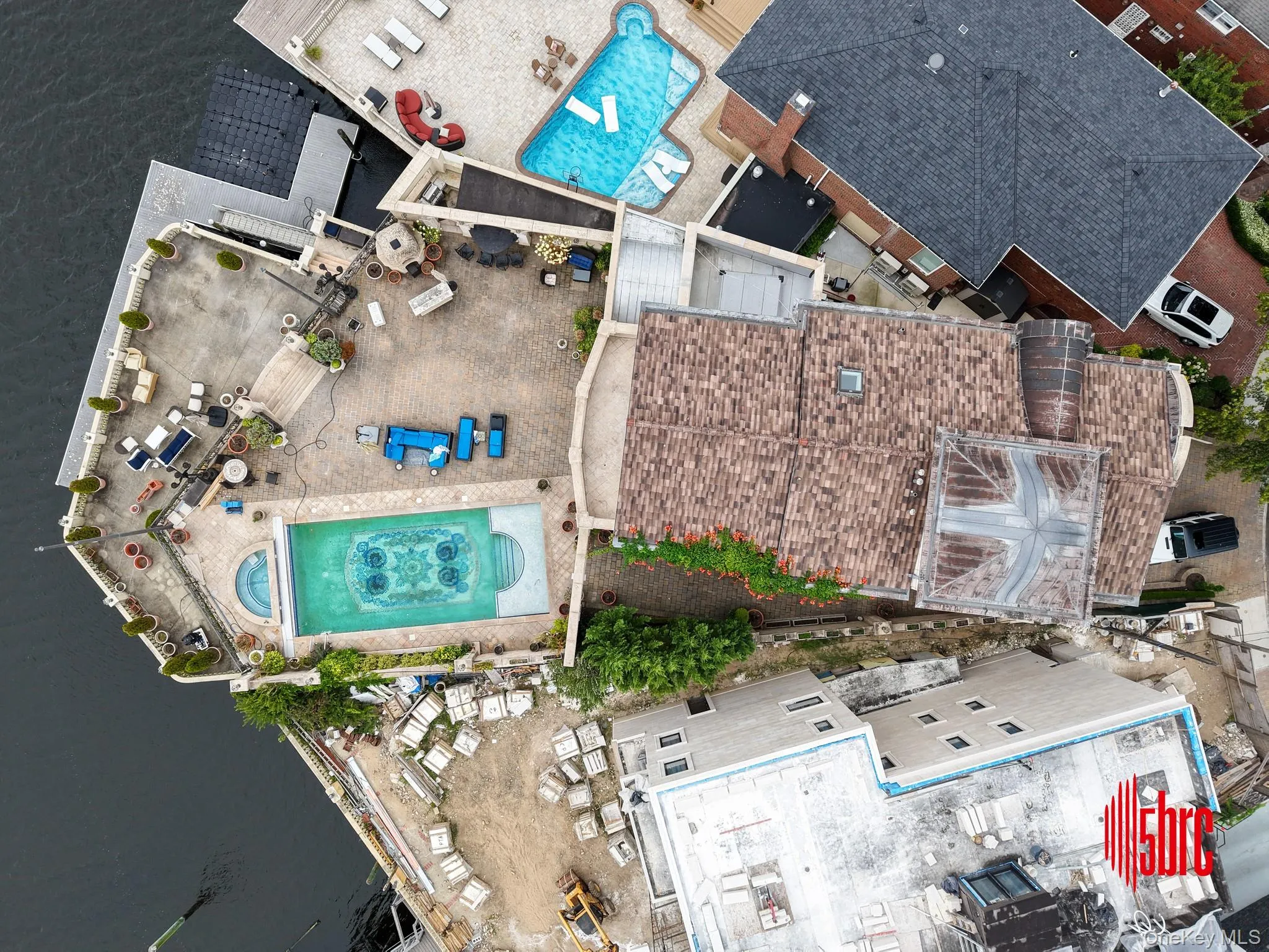 Drone / aerial view of a pool Drone / aerial view of a pool
