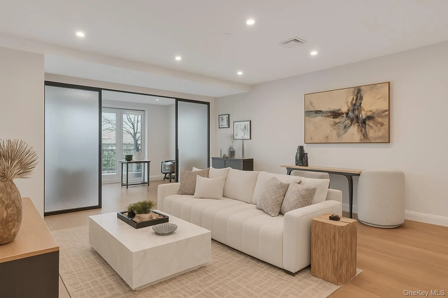 Living room with optional office / bonus room Living room with optional office / bonus room