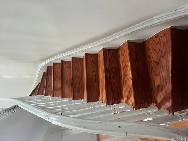 Staircase with wood finished floors Staircase with wood finished floors