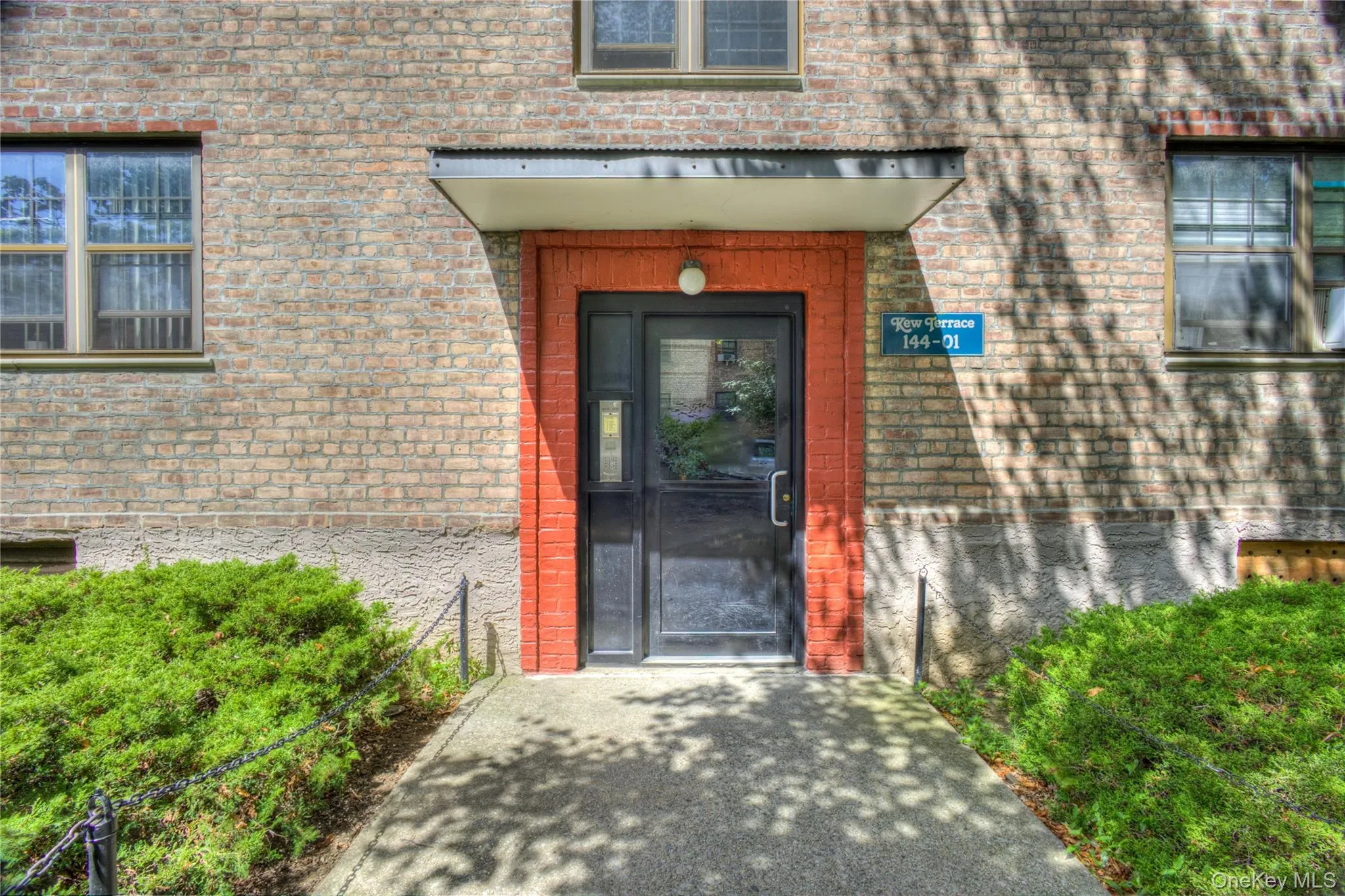 View of exterior entry featuring brick siding View of exterior entry featuring brick siding